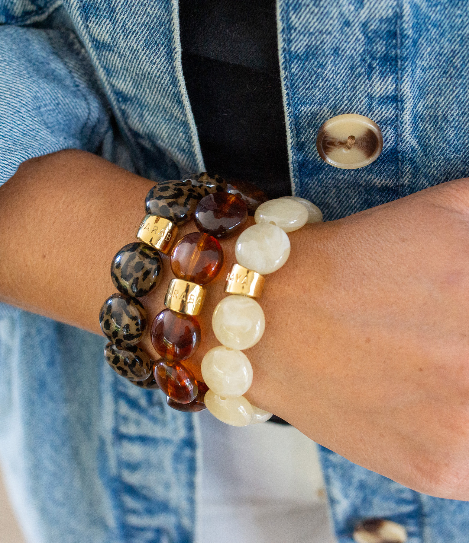 Feli Trio Bombom Animal Print Bracelet