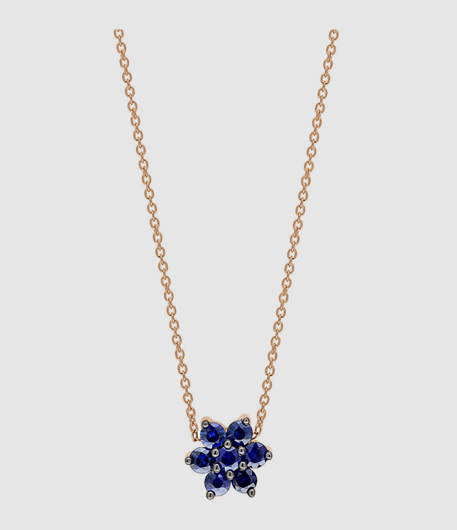 Rose Gold Star Sapphire Necklace