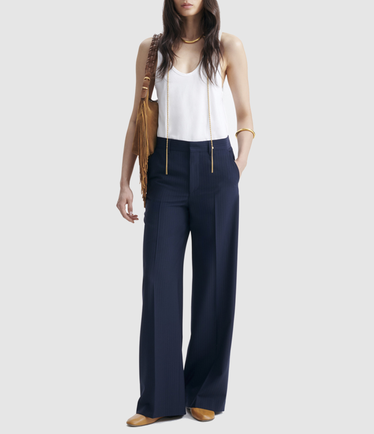 Dulce Trousers in Navy Blue