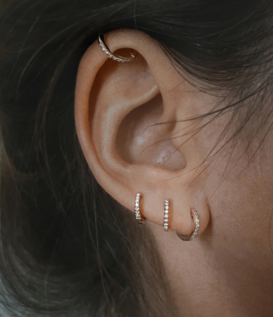 Official Creole Semi-Pavé S Diamonds in Rose Gold (sold individually)