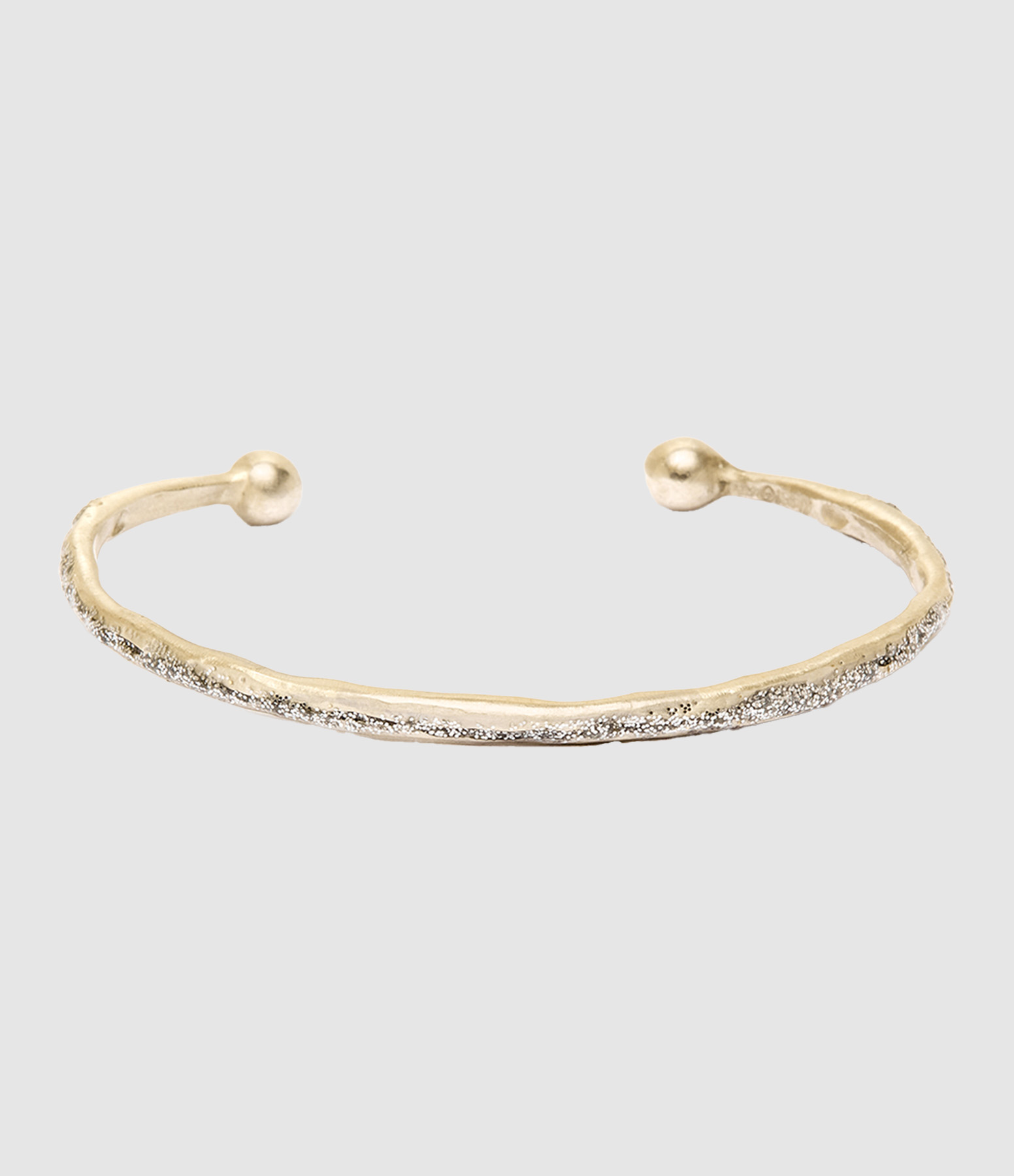 Gold-plated Silver Enamel Channel Bracelet