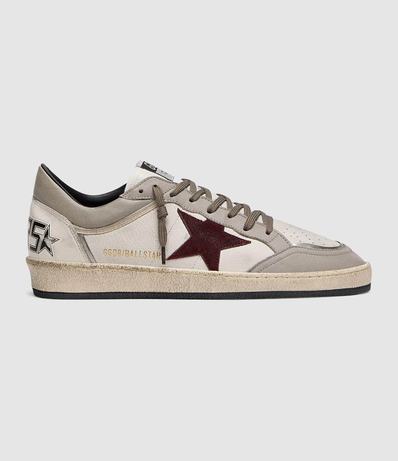 Ball Star trainers in White/Dove/Bordeaux