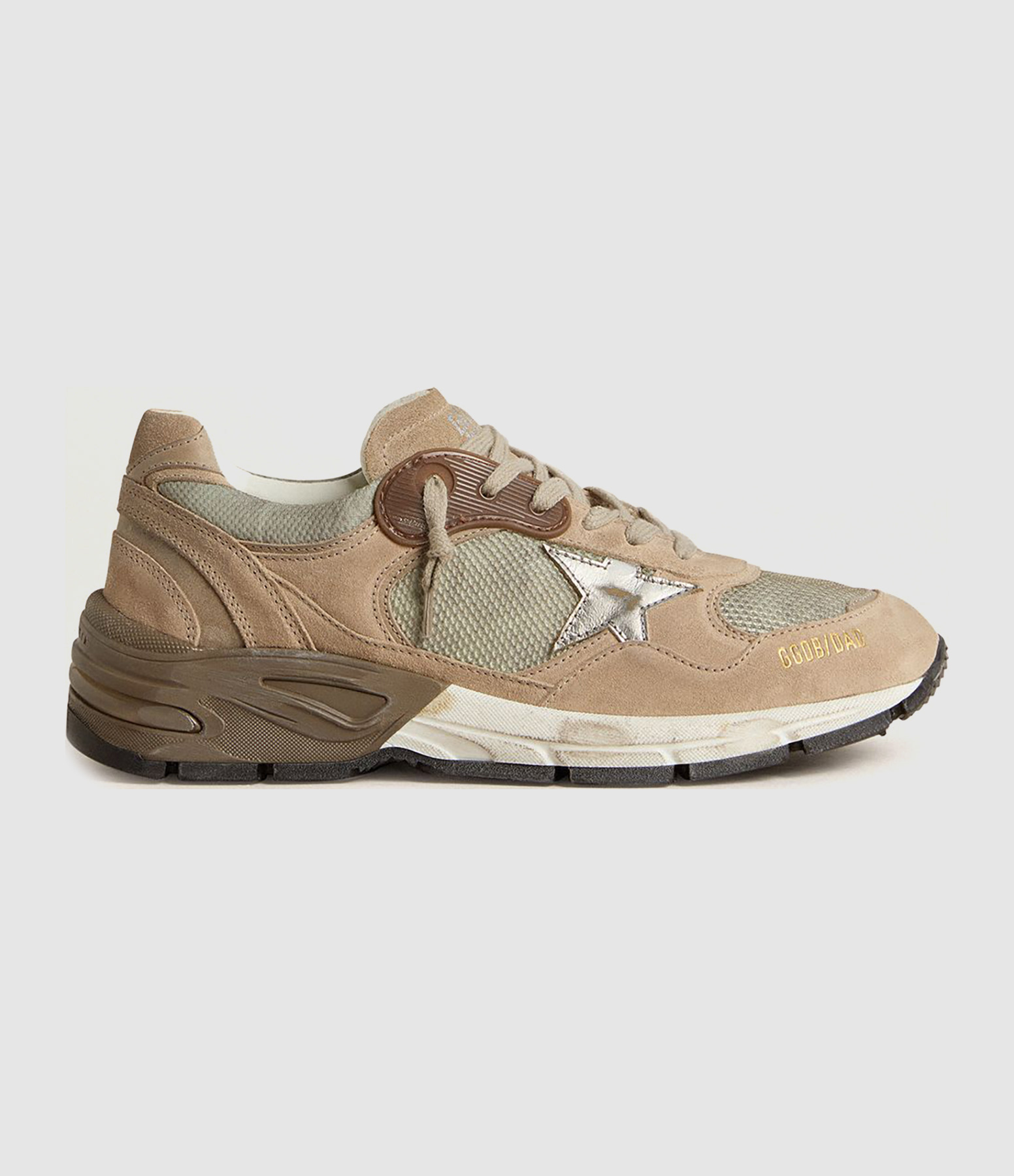 Dad Running Trainers – Beige/Silver