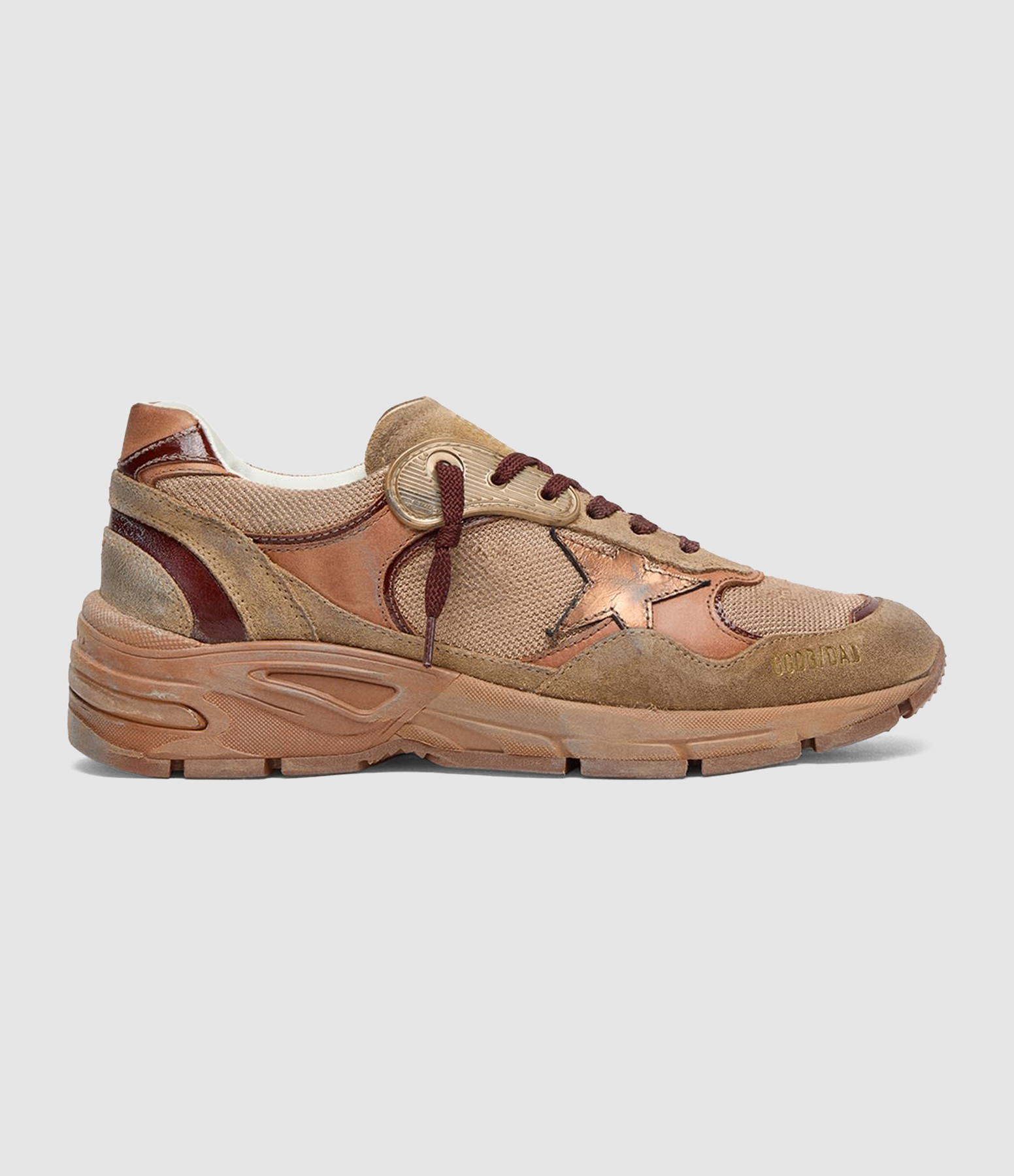 Dad Running Trainers in Caramel, Beige, Burgundy and Tobacco