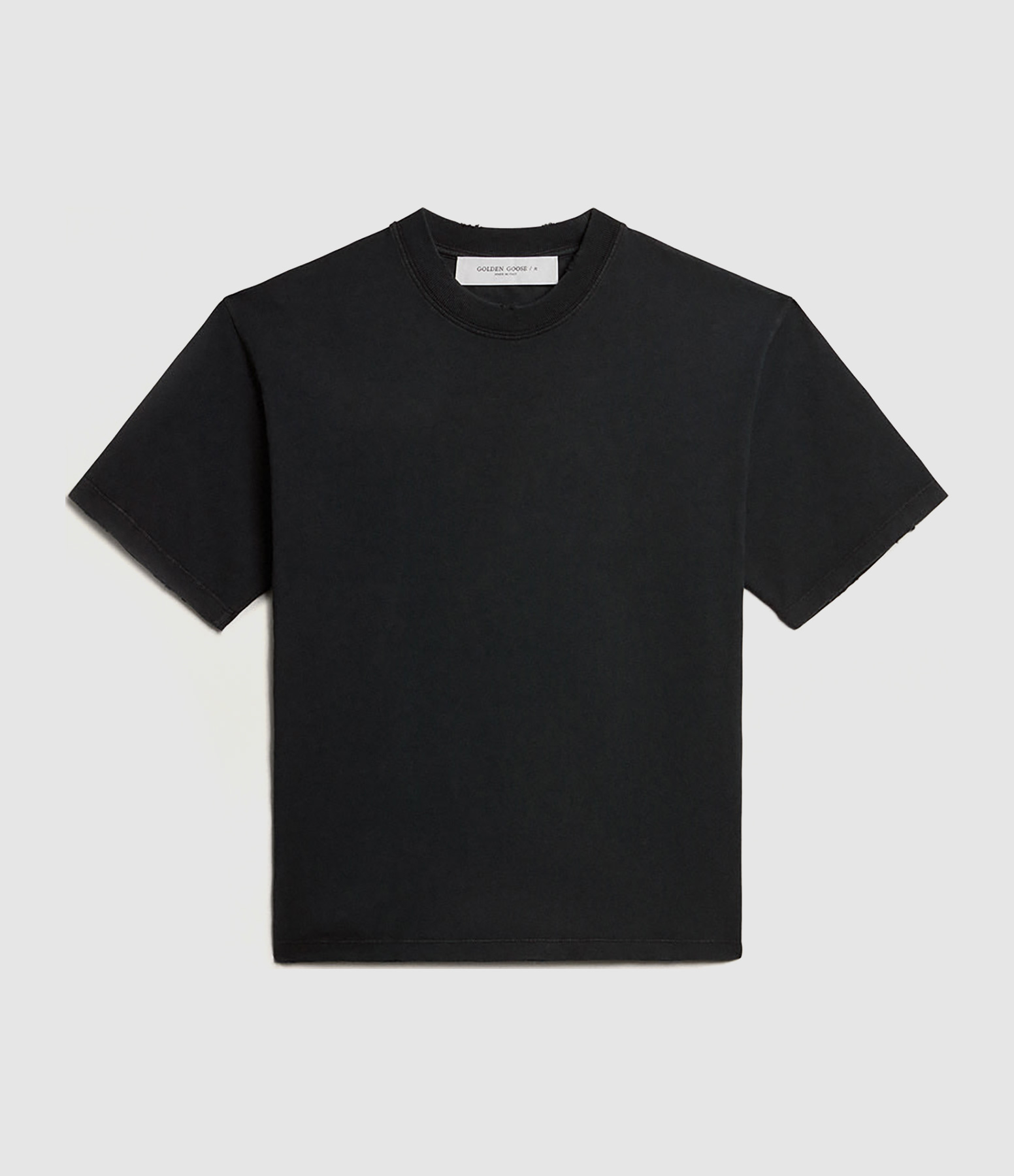 Boxi Logo Patch Washed Black T-shirt