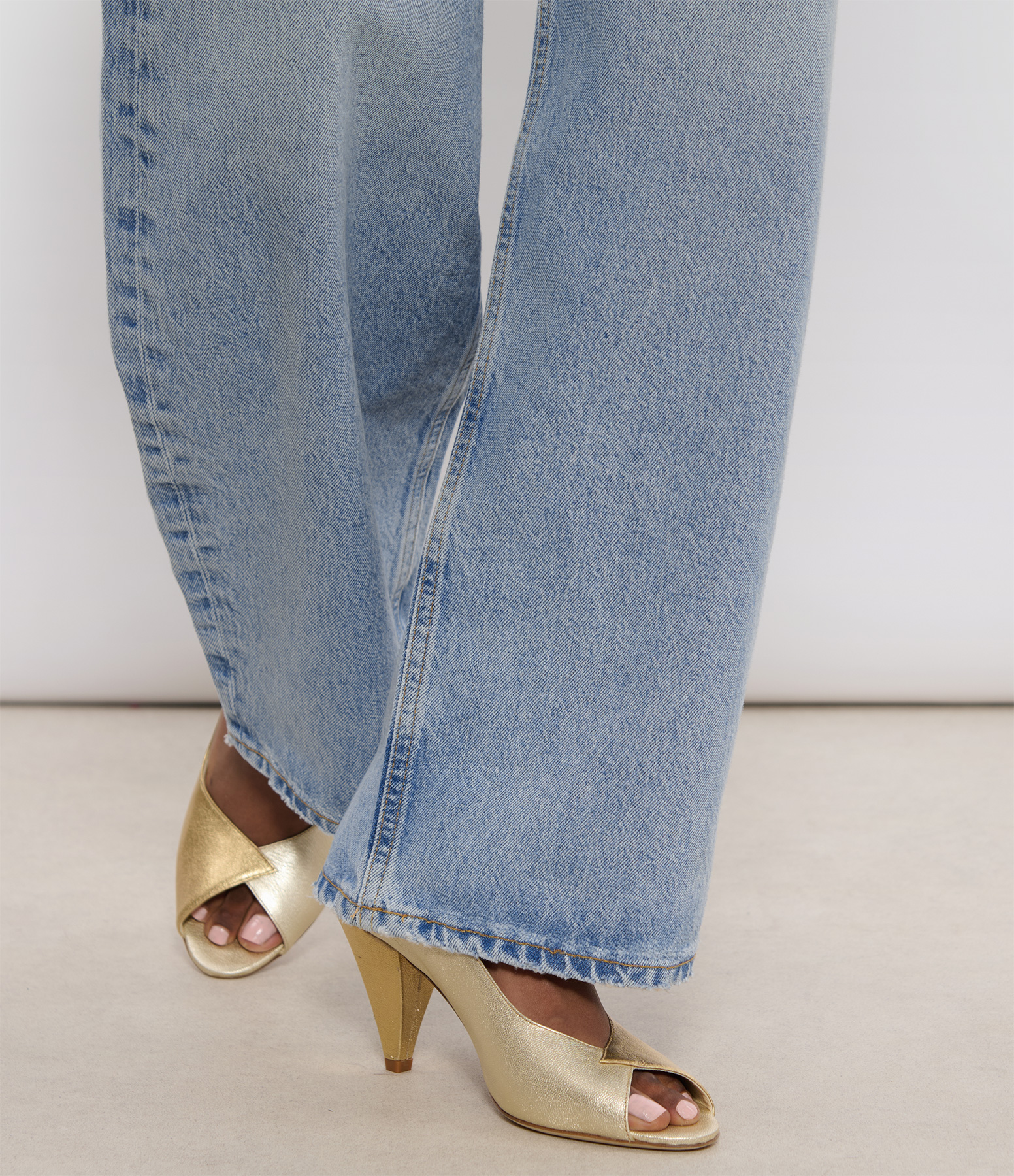 Grace Two-Tone Gold Pumps