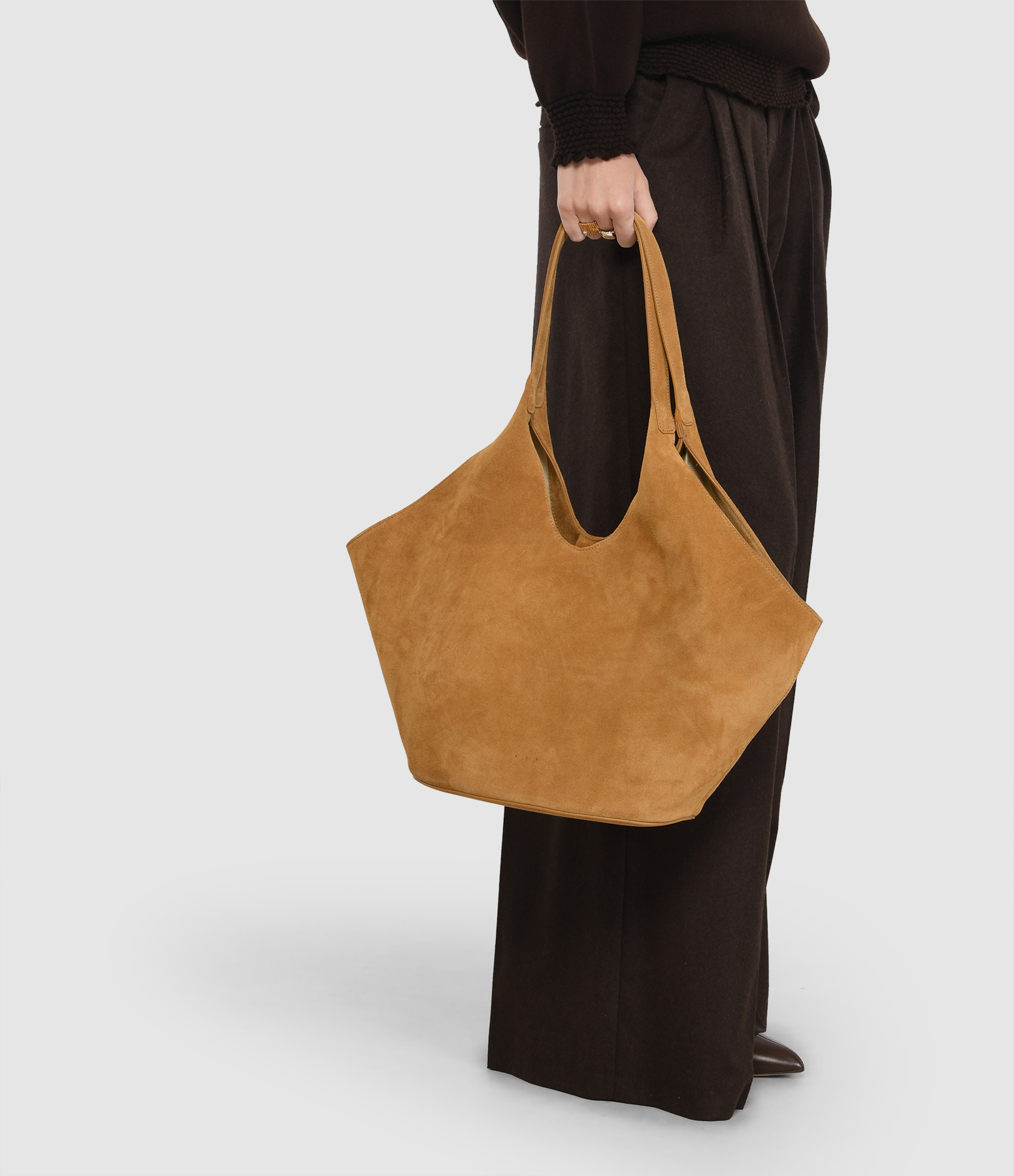 Phantom Tote Bag in Havana Suede
