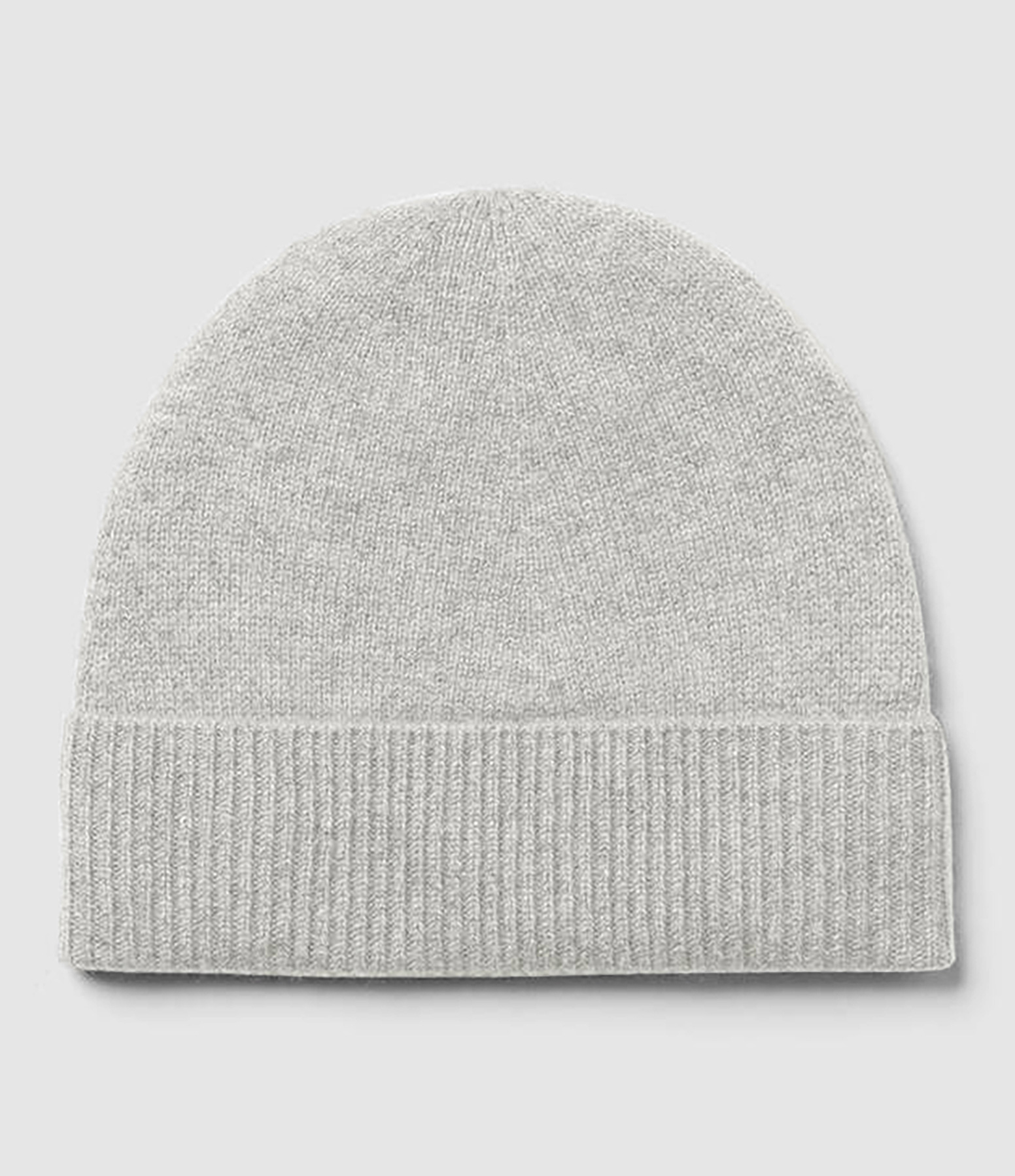 Classic Silver-Grey Cashmere Beanie