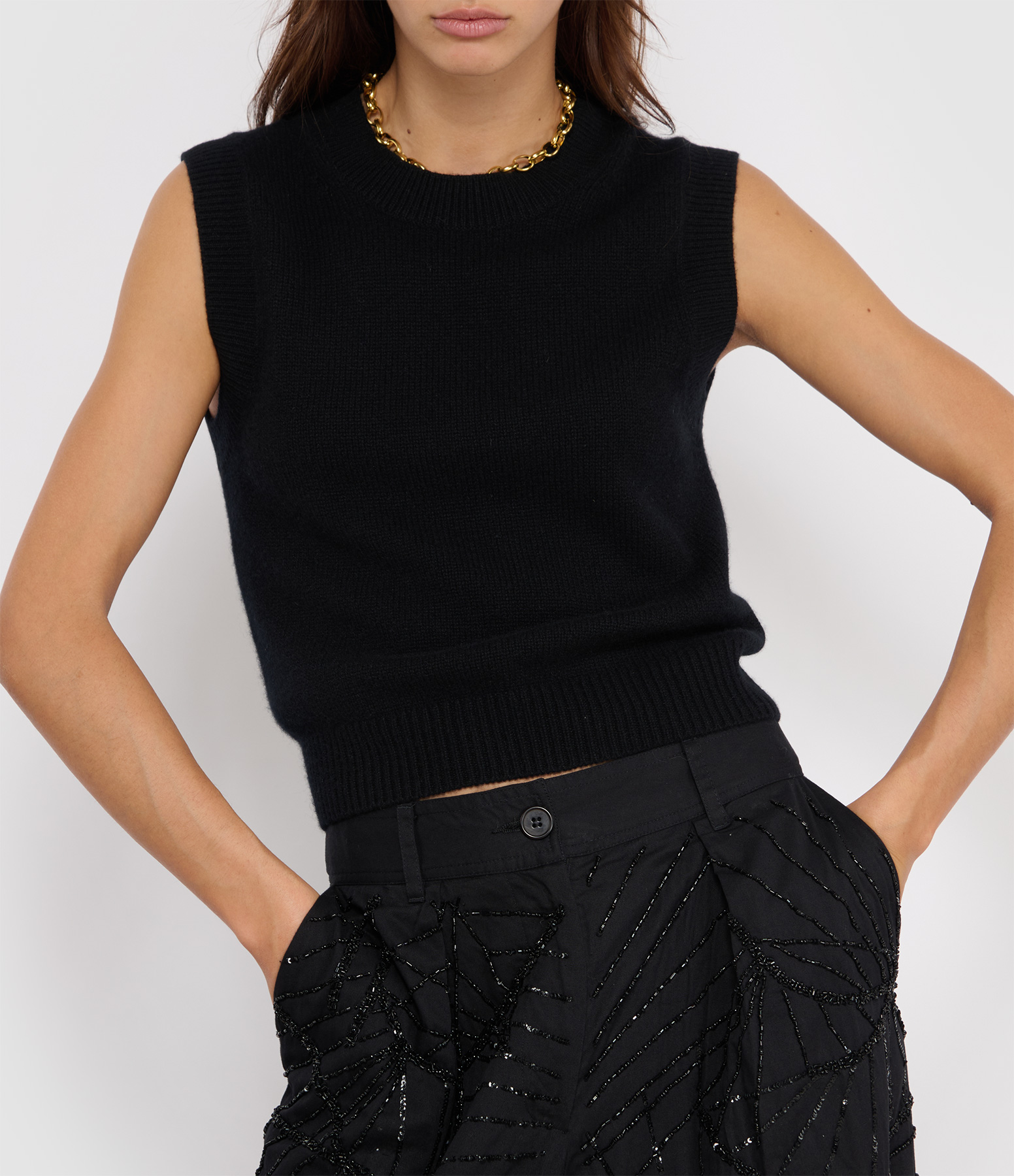 Black Cashmere Choker