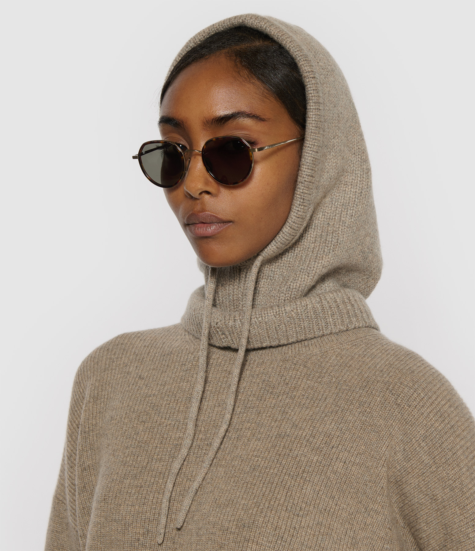 Millet Cashmere Drawstring Balaclava