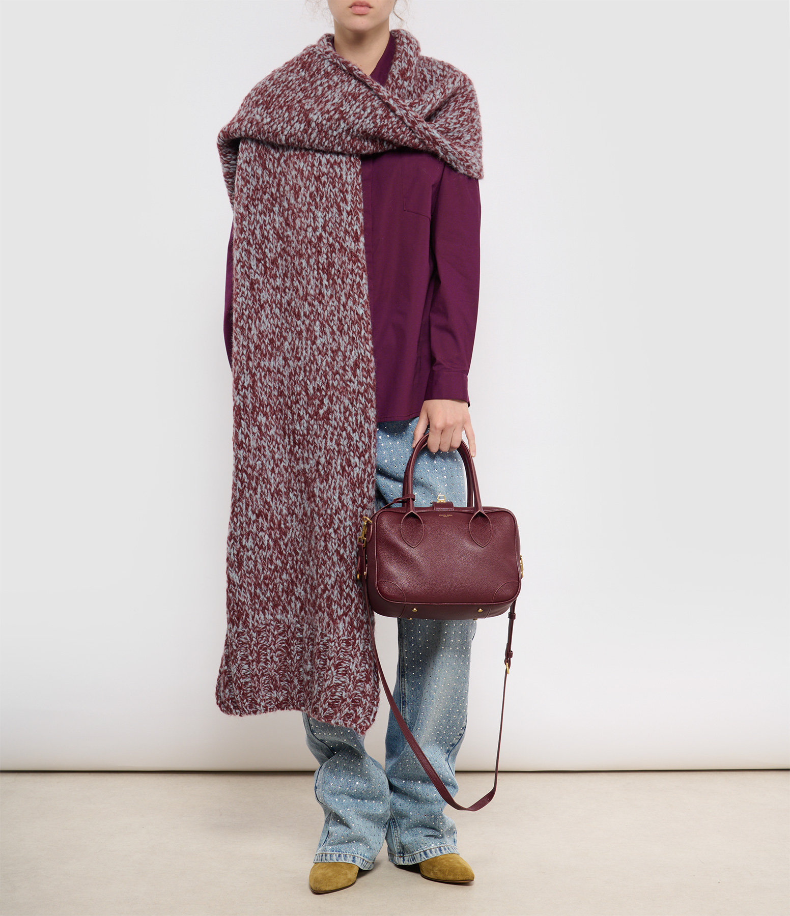 Blue and Red Gummy Scarf
