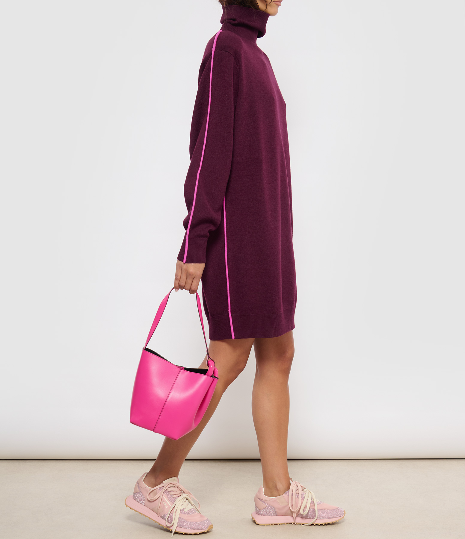Idress Margot Dress in Bordeaux