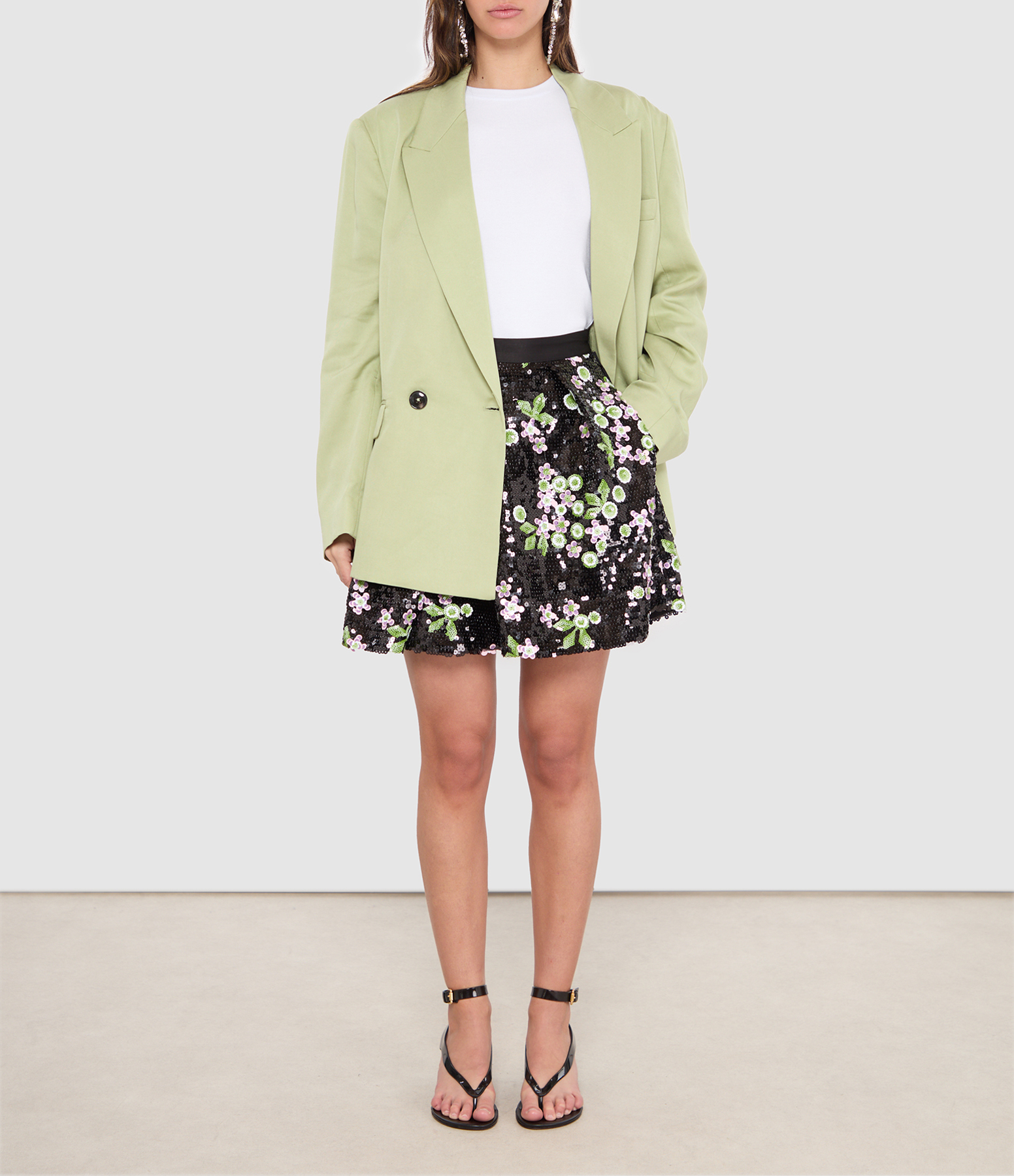 Short Japanese Skirt – Black and Multicoloured