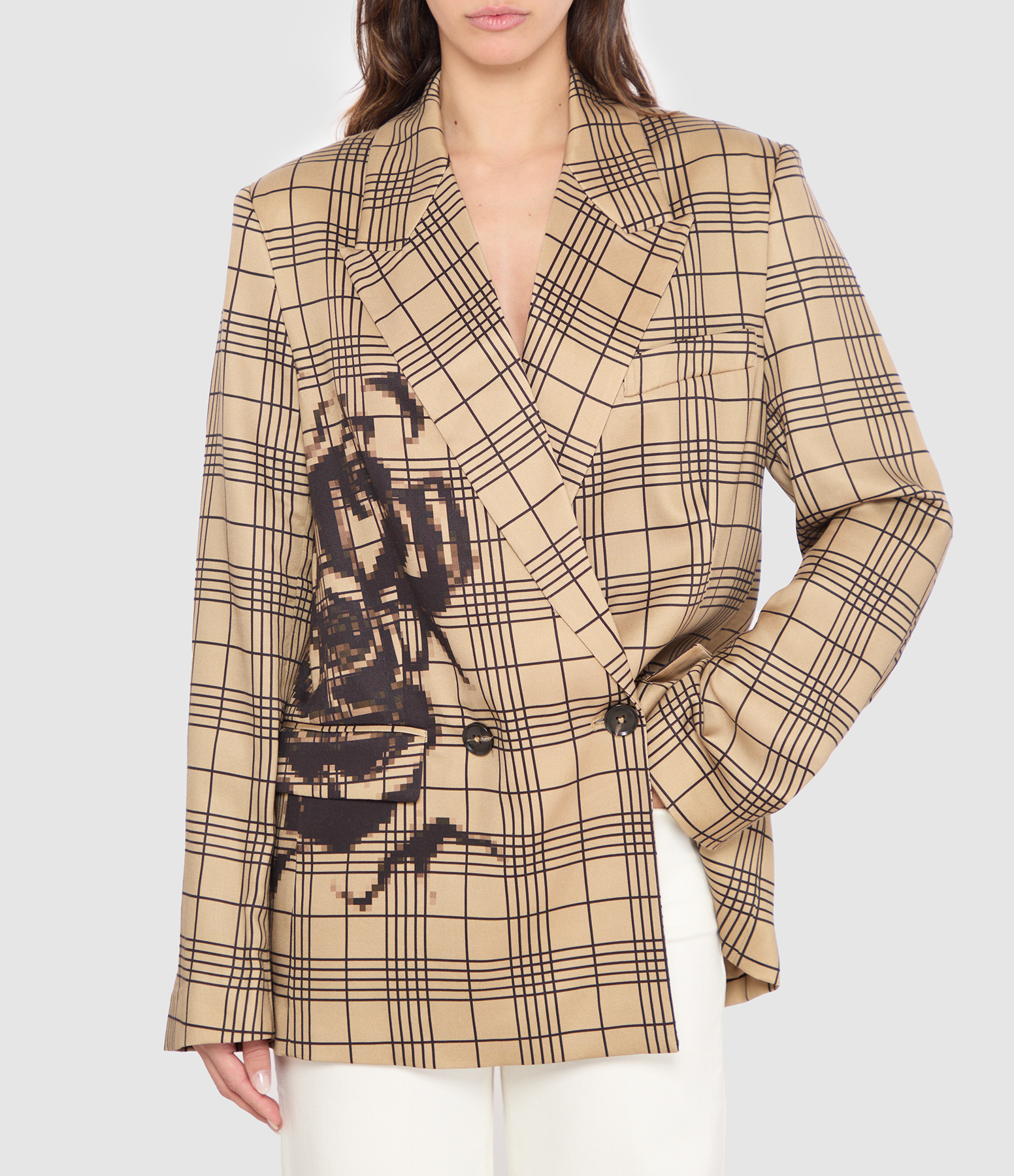 Juliana Black and Brown Blazer