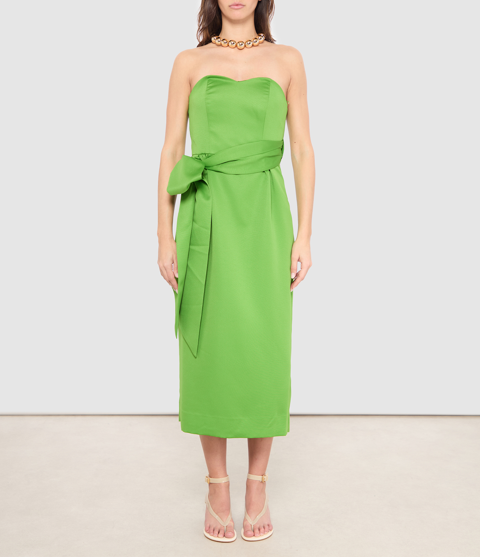 Juror Mid-Length Green Dress