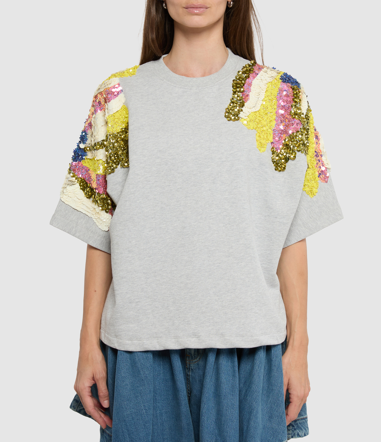 Jadda Multicoloured Grey Sweatshirt