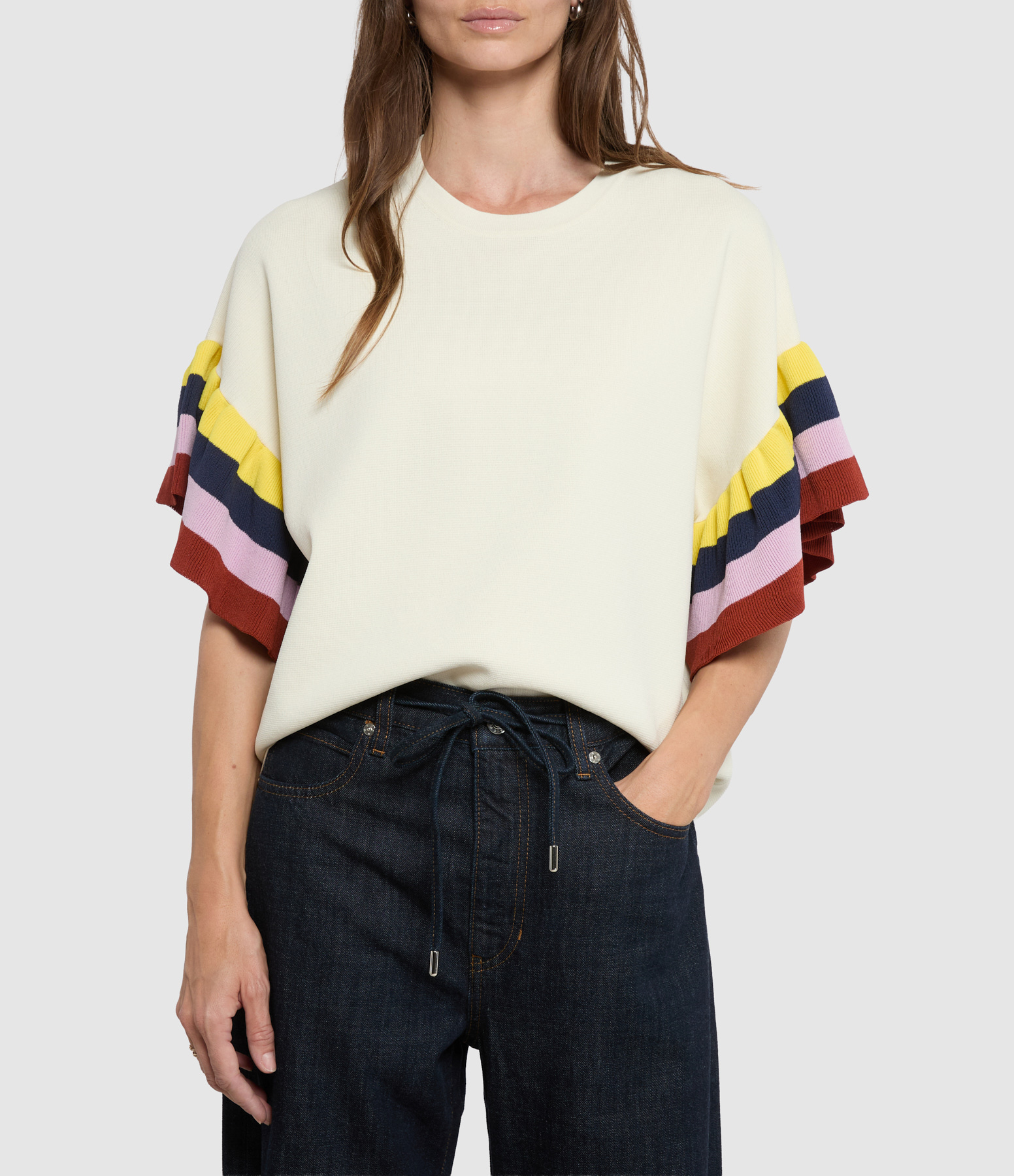 January Off-White Multicoloured T-shirt