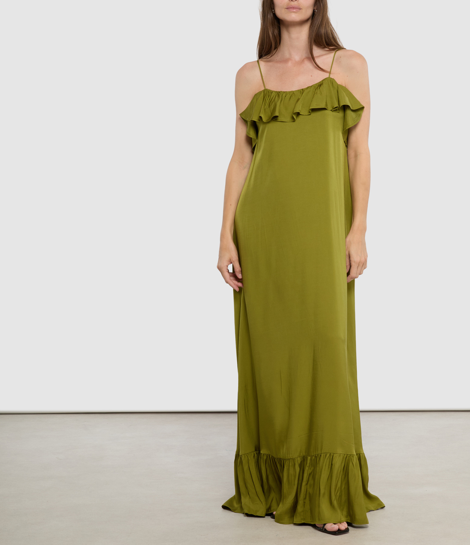 Jeste Green Maxi Dress