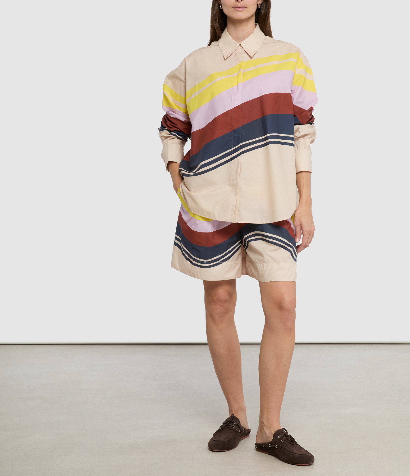 Multicoloured Cream Jive Shorts