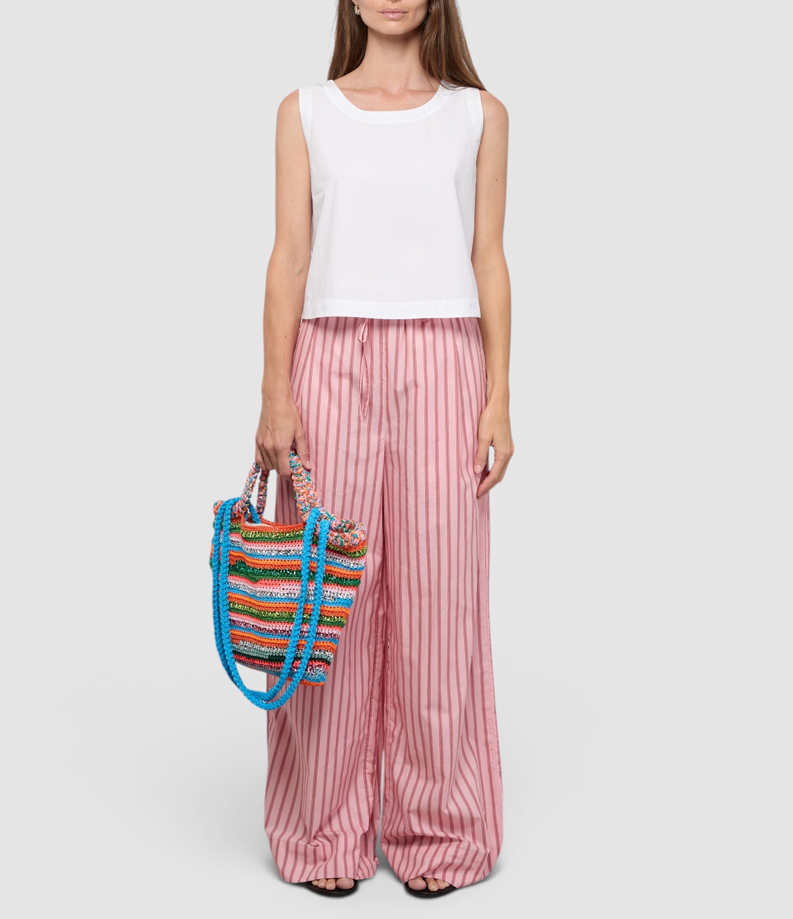 Jouise Trousers in Red and Pink