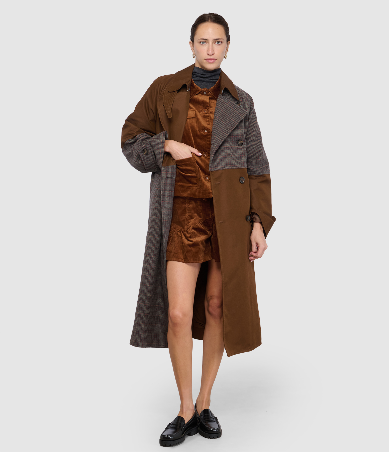 Kagu Grey-Brown Coat