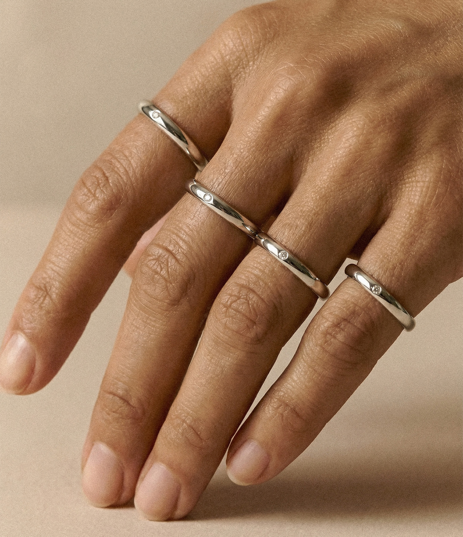 3.0 Ring in Silver and Diamond
