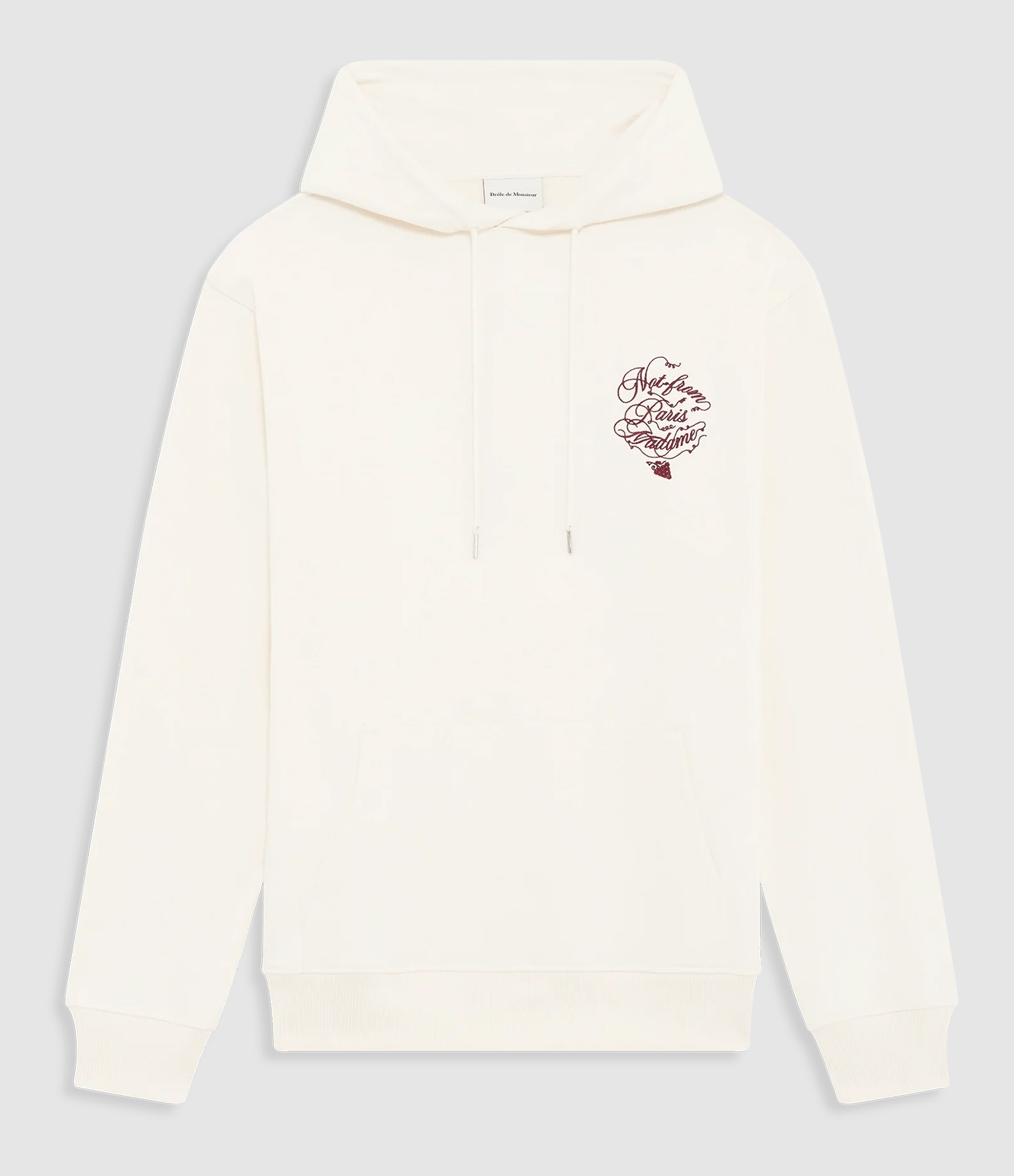 Cream Vignes Slogan Hoodie