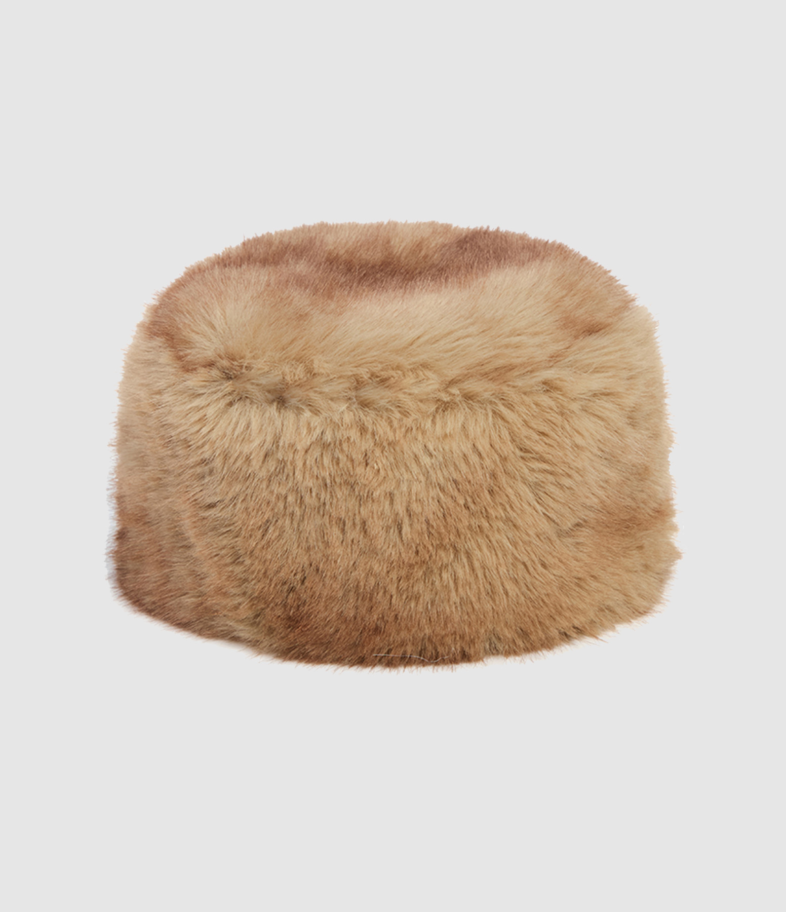 Margot Pillbox Hat in Blonde Mink