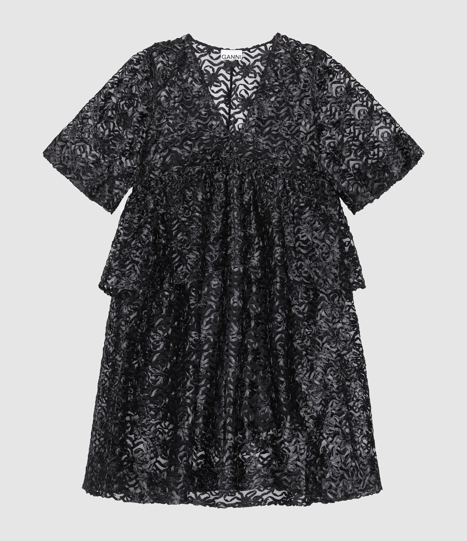 Black Mid-Length Tulle Dress