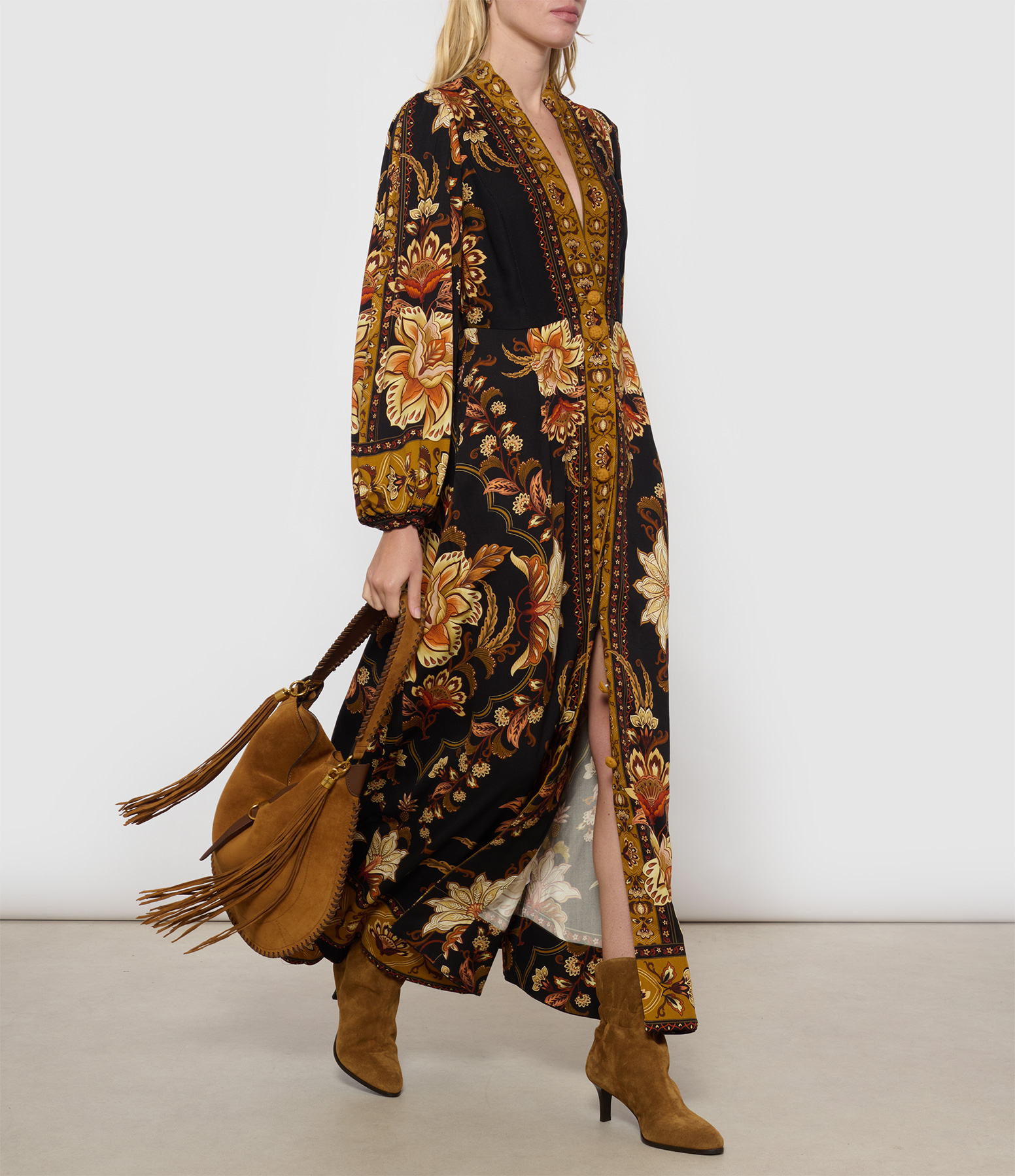 Majestic Garden Black Dress