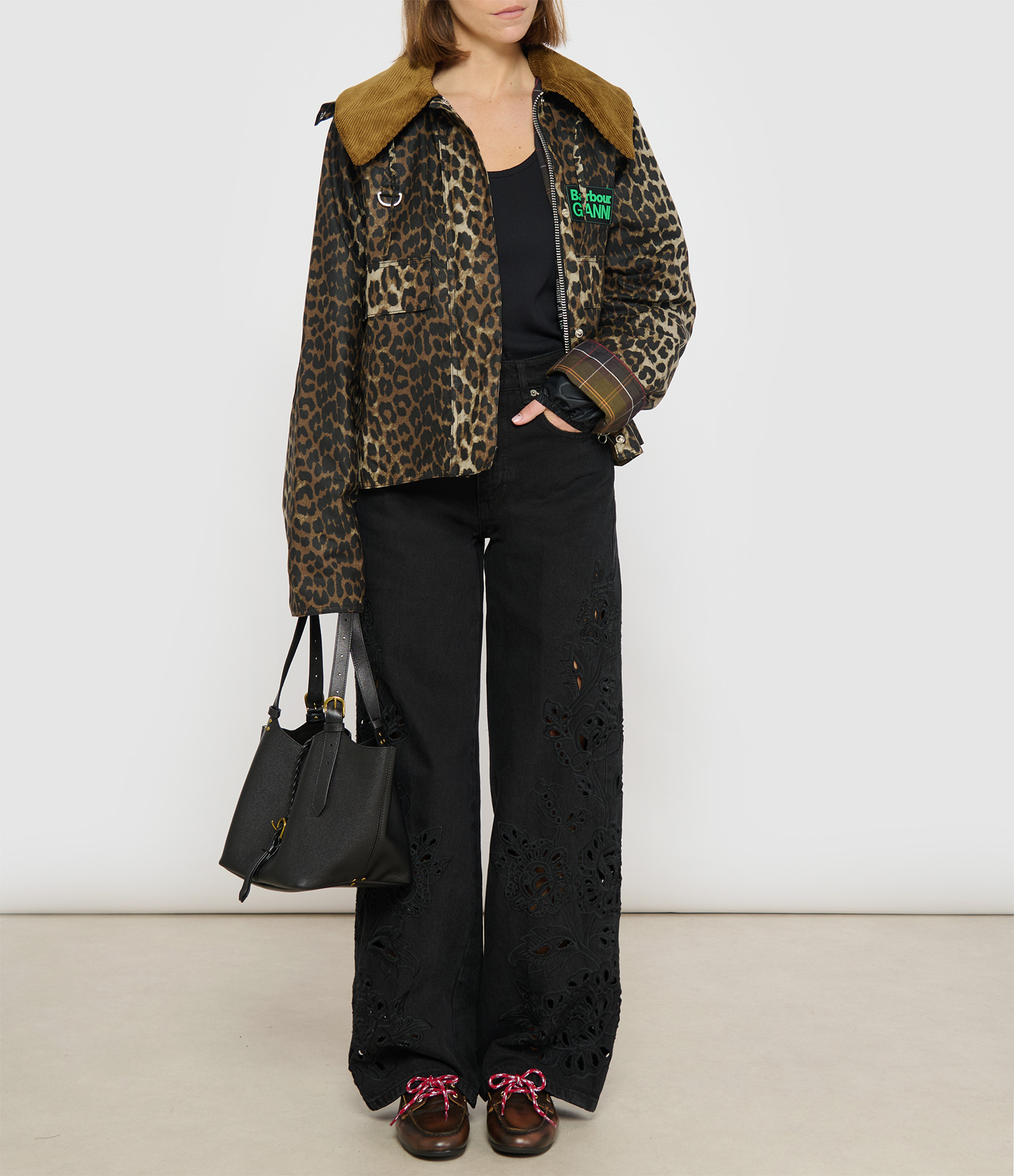 Richilieu Black Denim Trousers