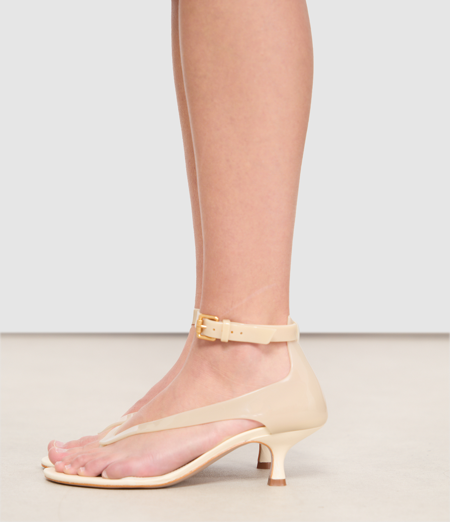 Ivory Jelly Kitten Sandals