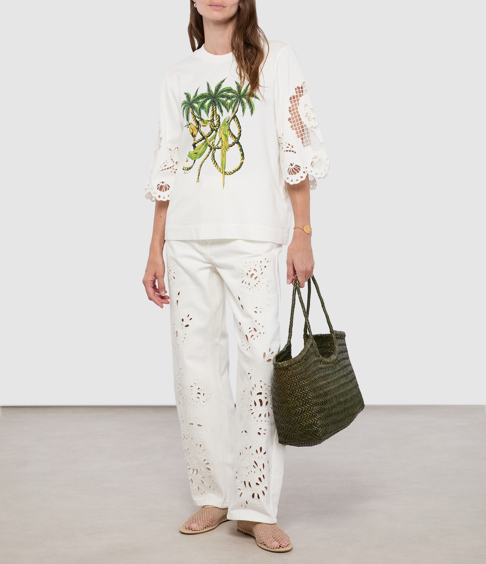 Richelieu White Trousers