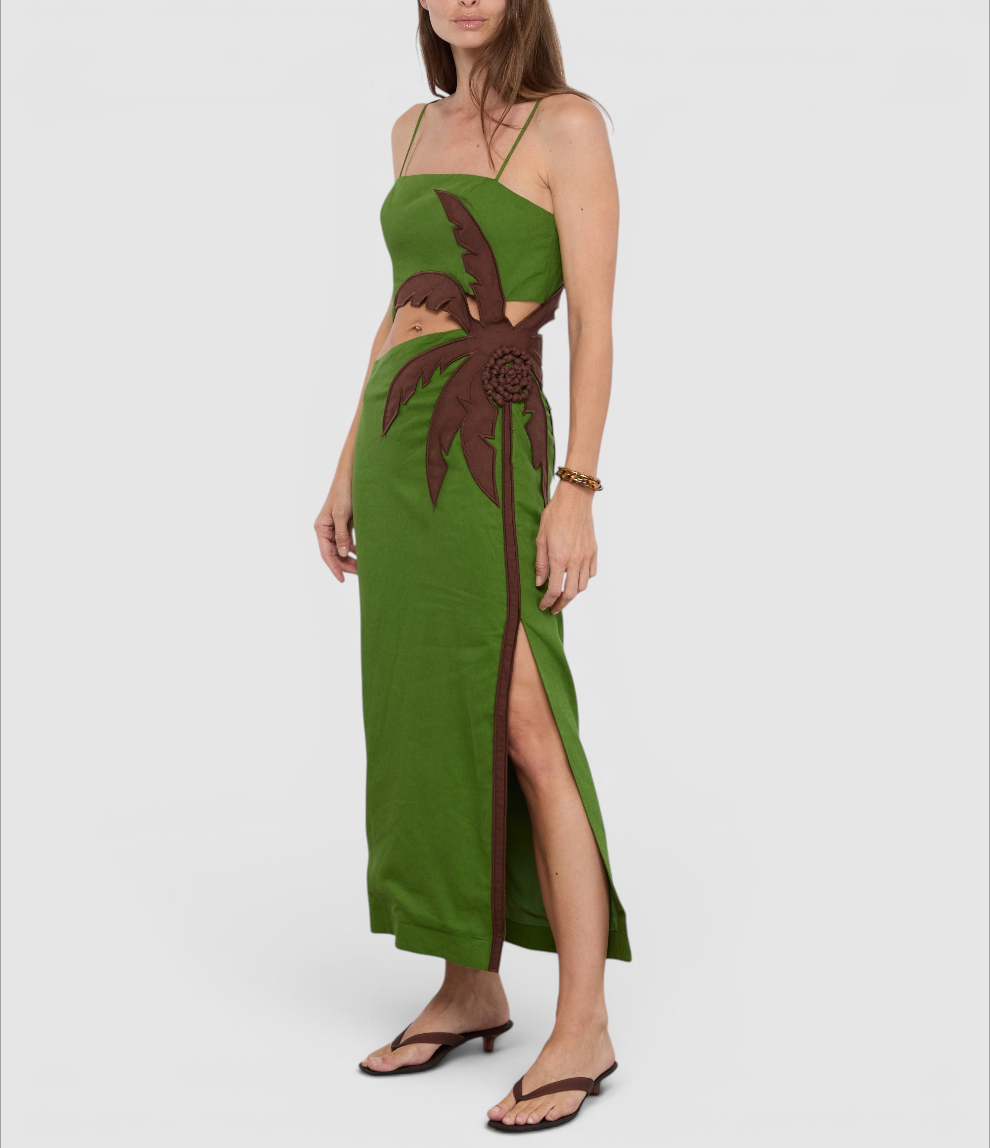 Green Palm Tree Dress