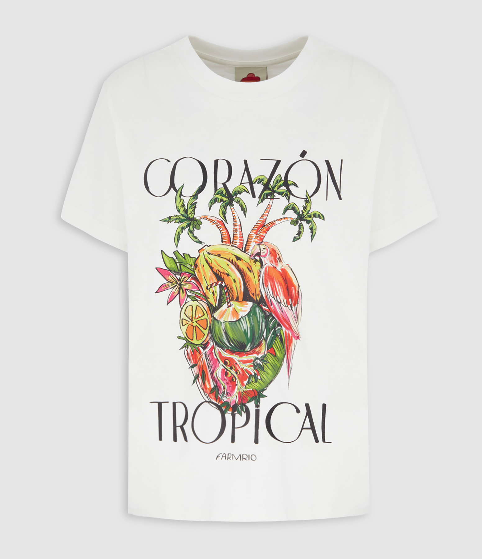 Fit Corazon Tropical White T-shirt