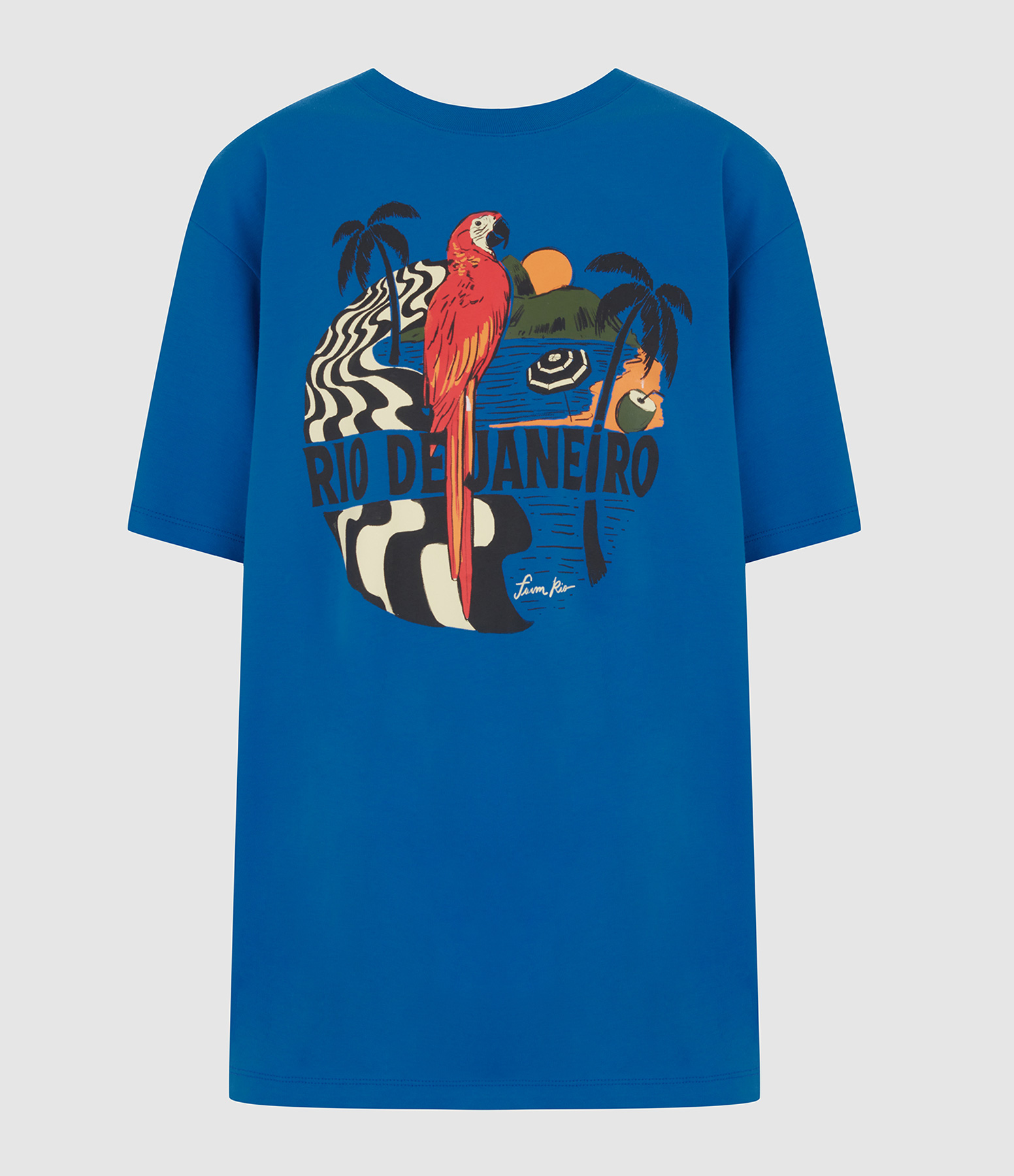 Rio de Janeiro Relaxed Blue Top