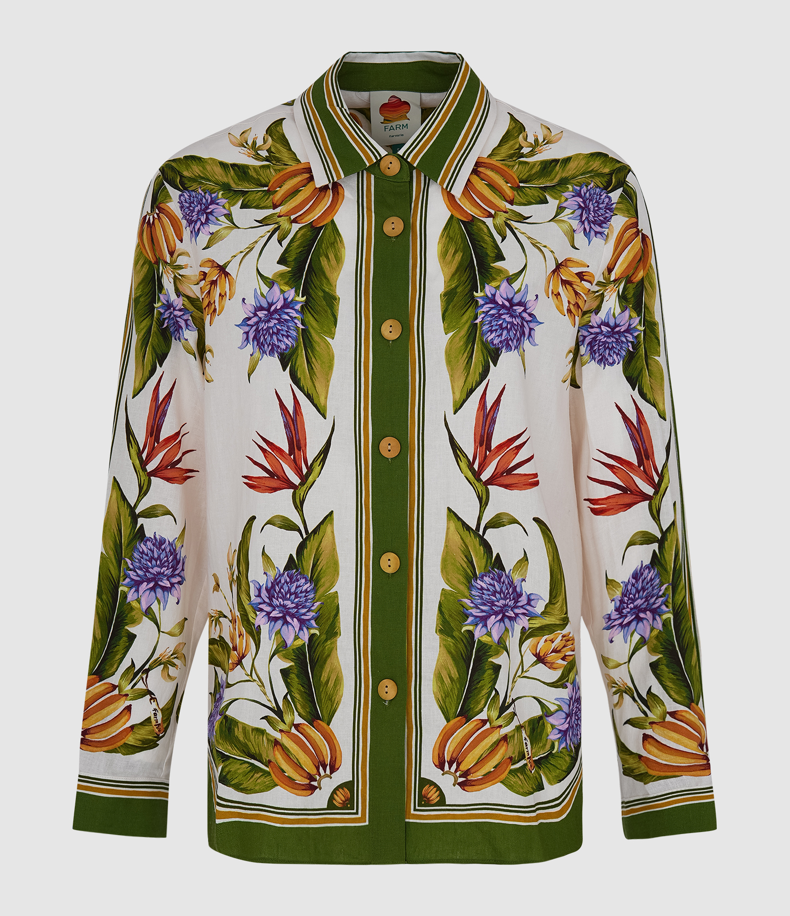 Tropical Scarf Sand Shirt
