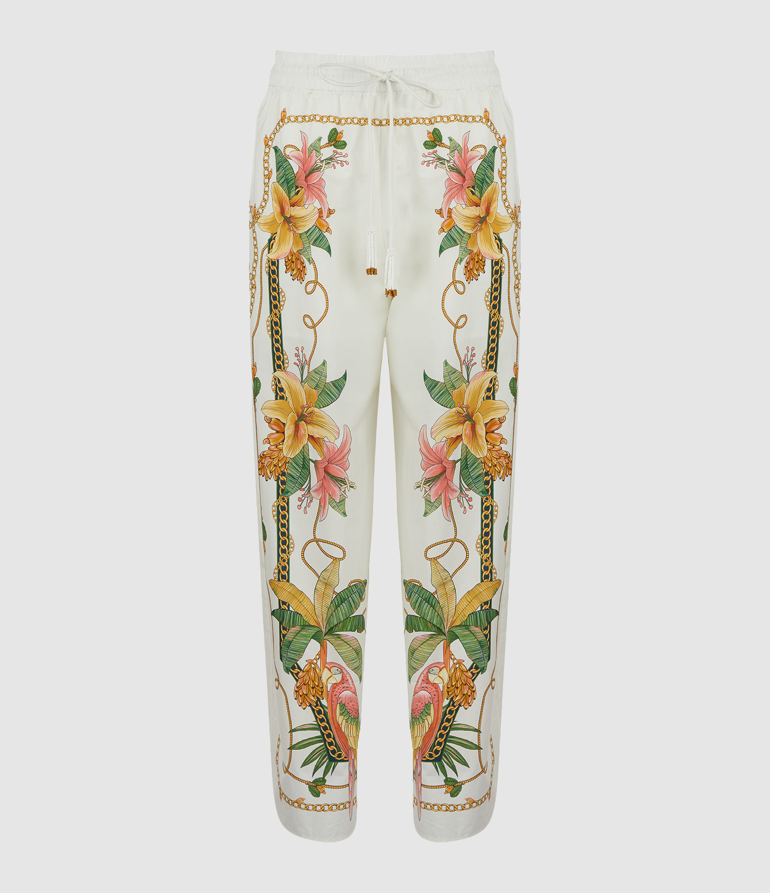 Tropical Royalty Off-White Trousers
