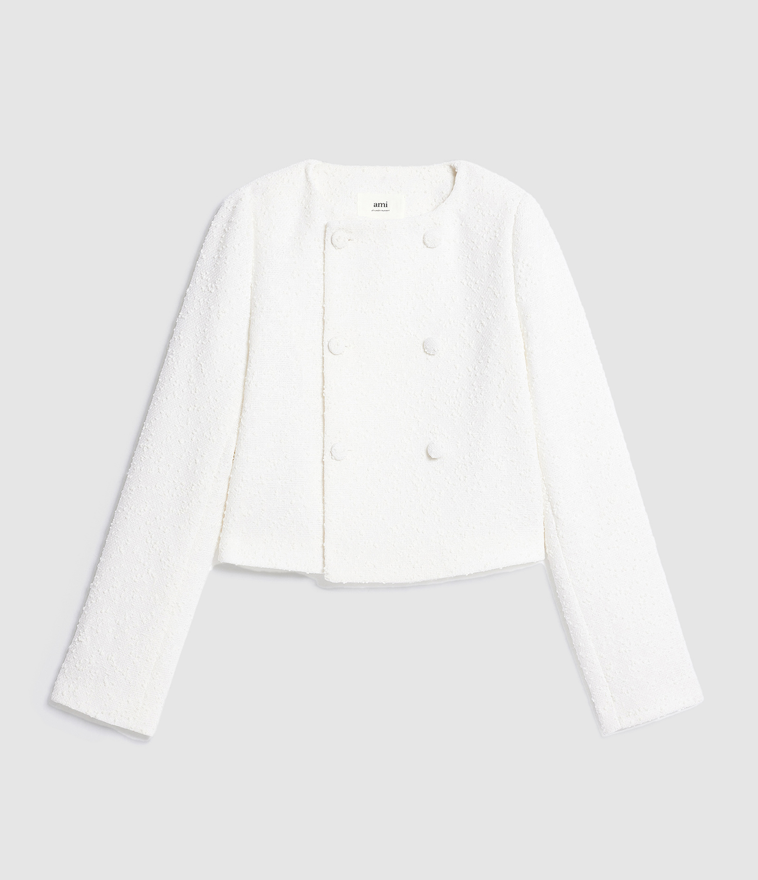 Natural White Virgin Wool Blazer Jacket
