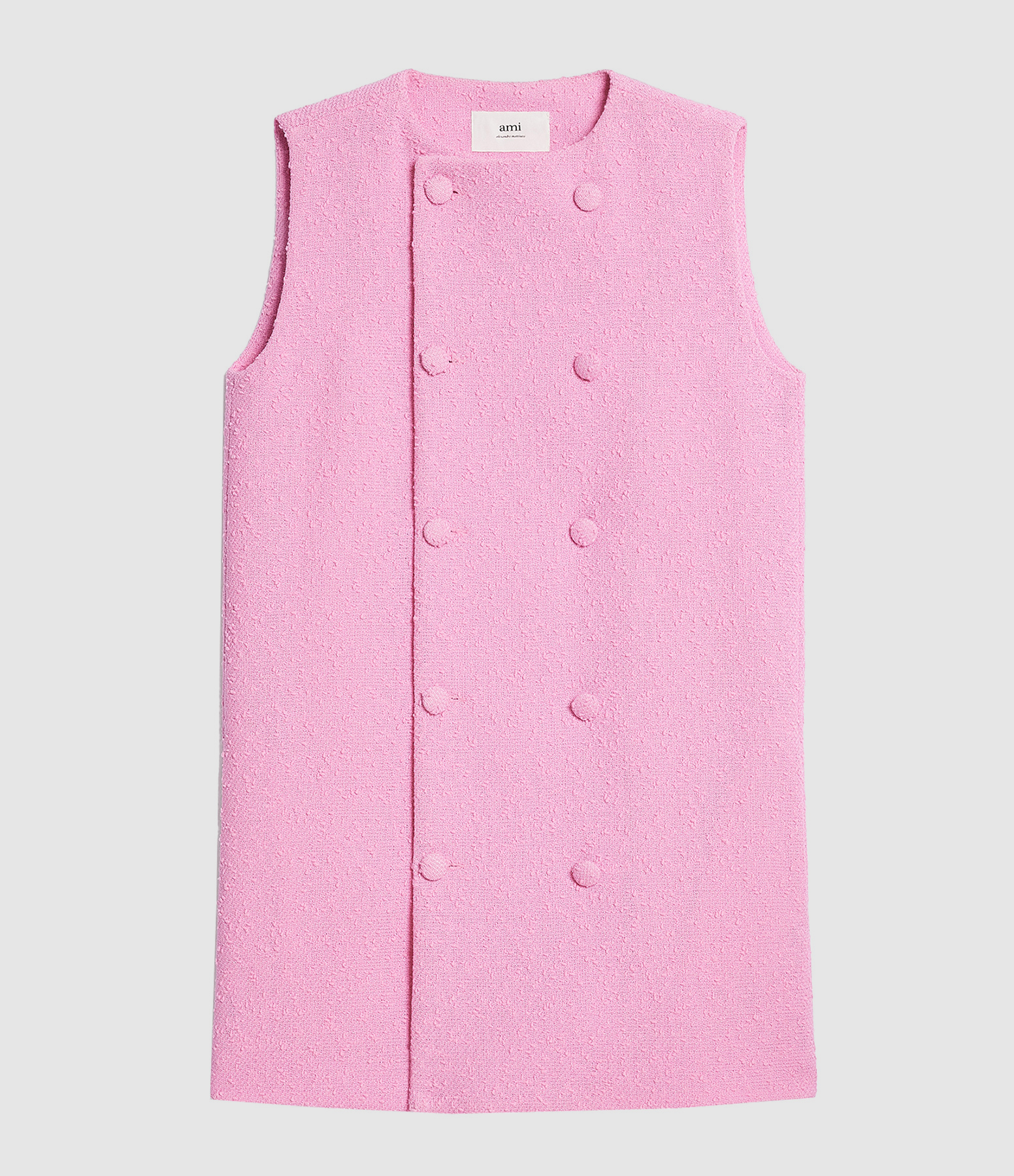 Candy Pink Virgin Wool Dress