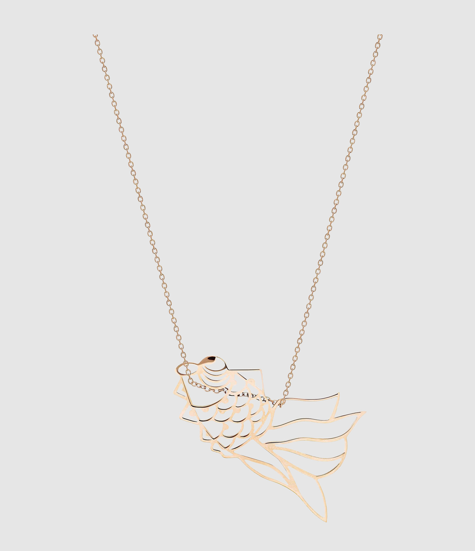Rose Gold Goldfish Necklace