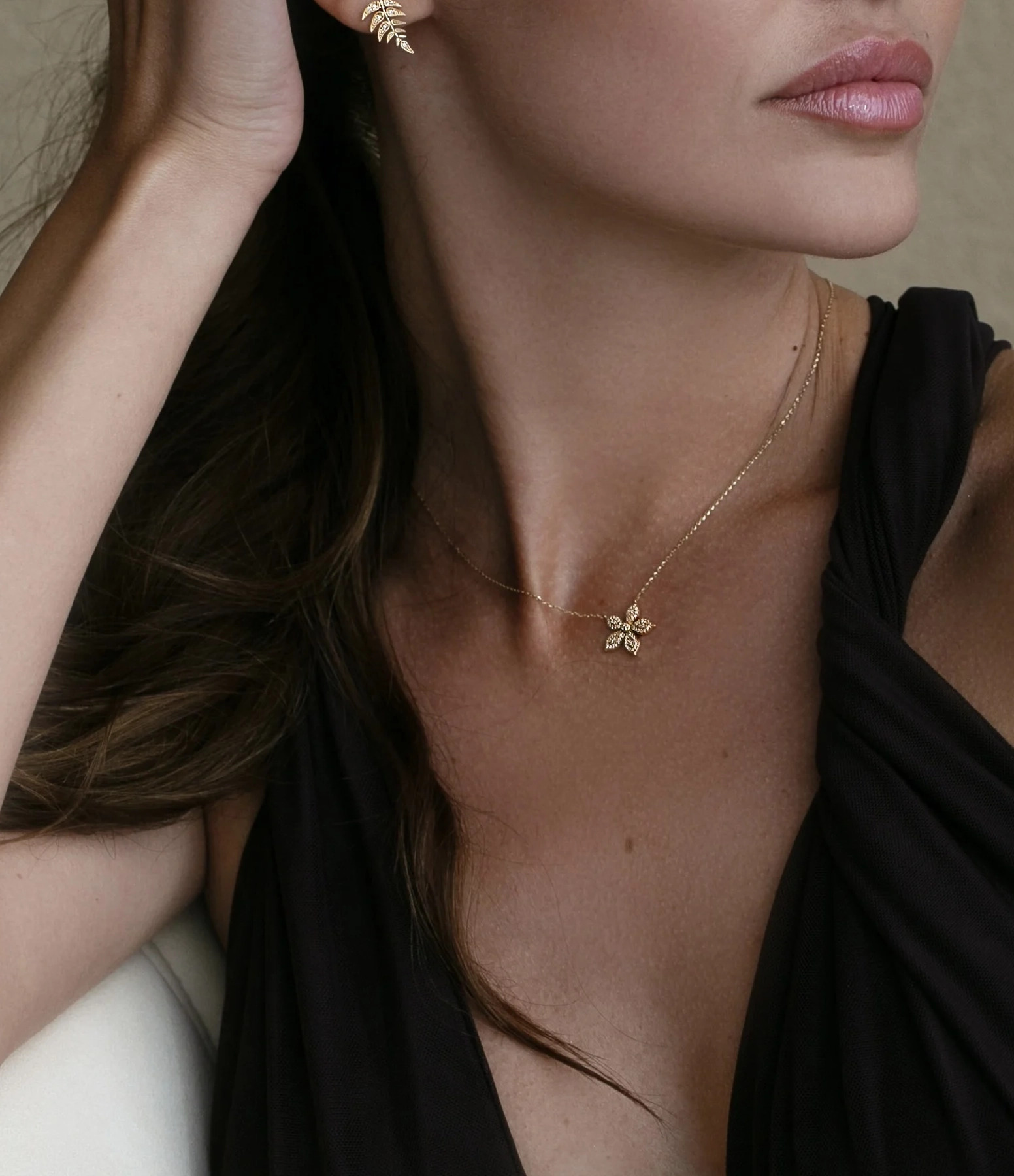 Filetta Single Earring, Small, Right Ear, Yellow Gold