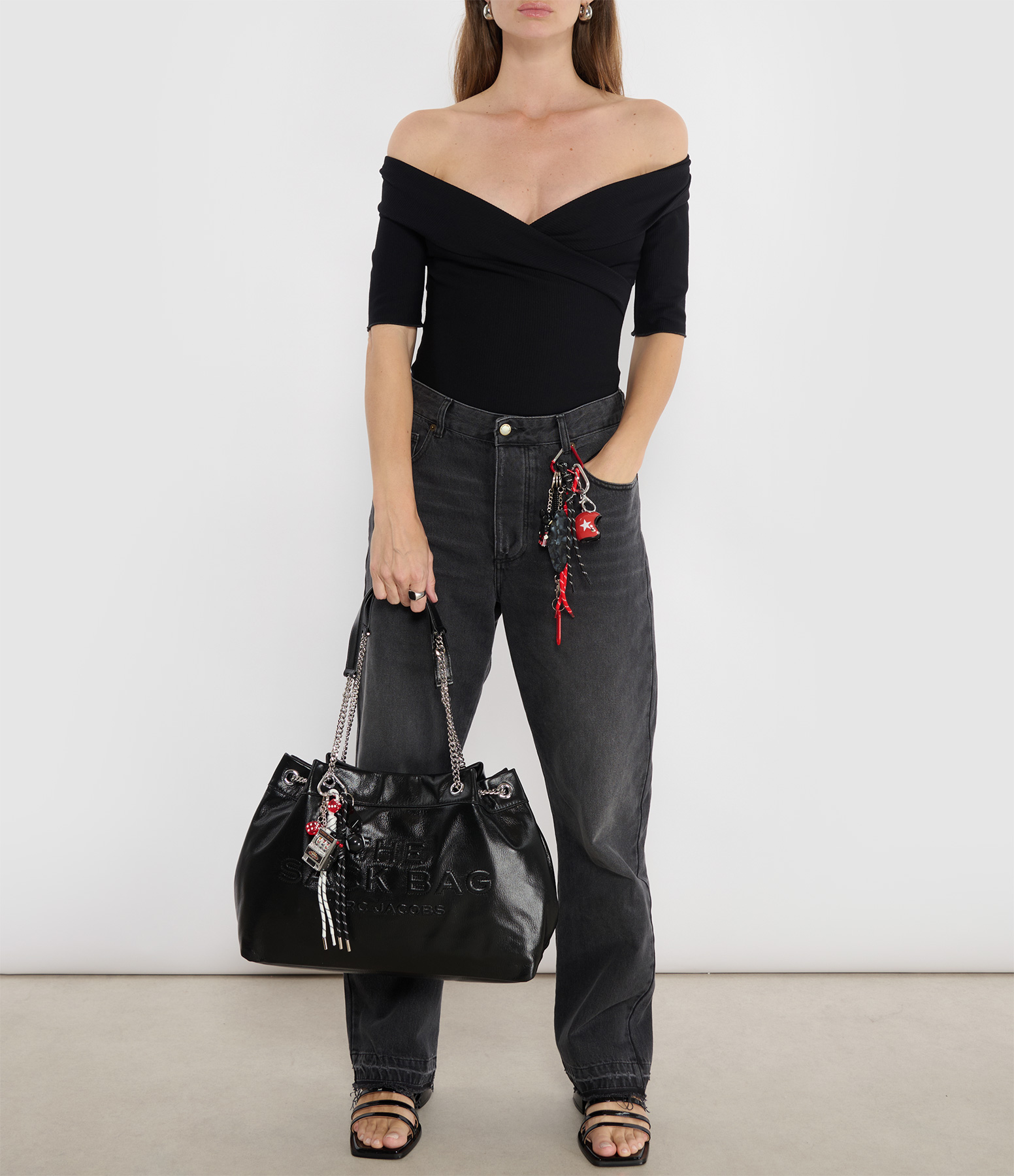Gaby Black Bodysuit
