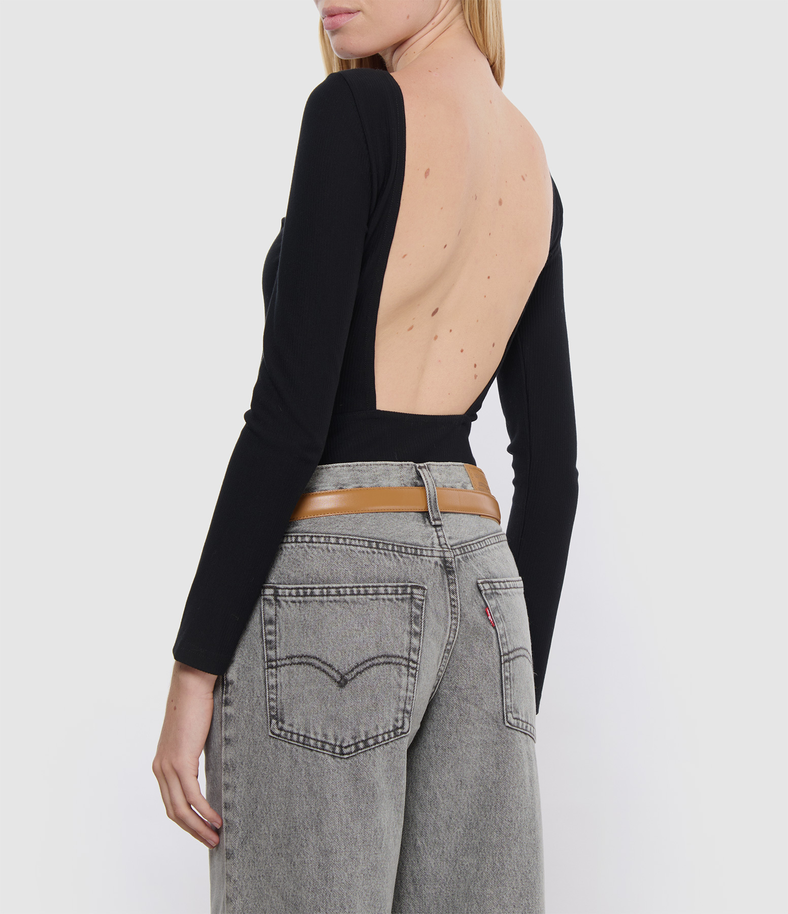 Alienor Black Bodysuit