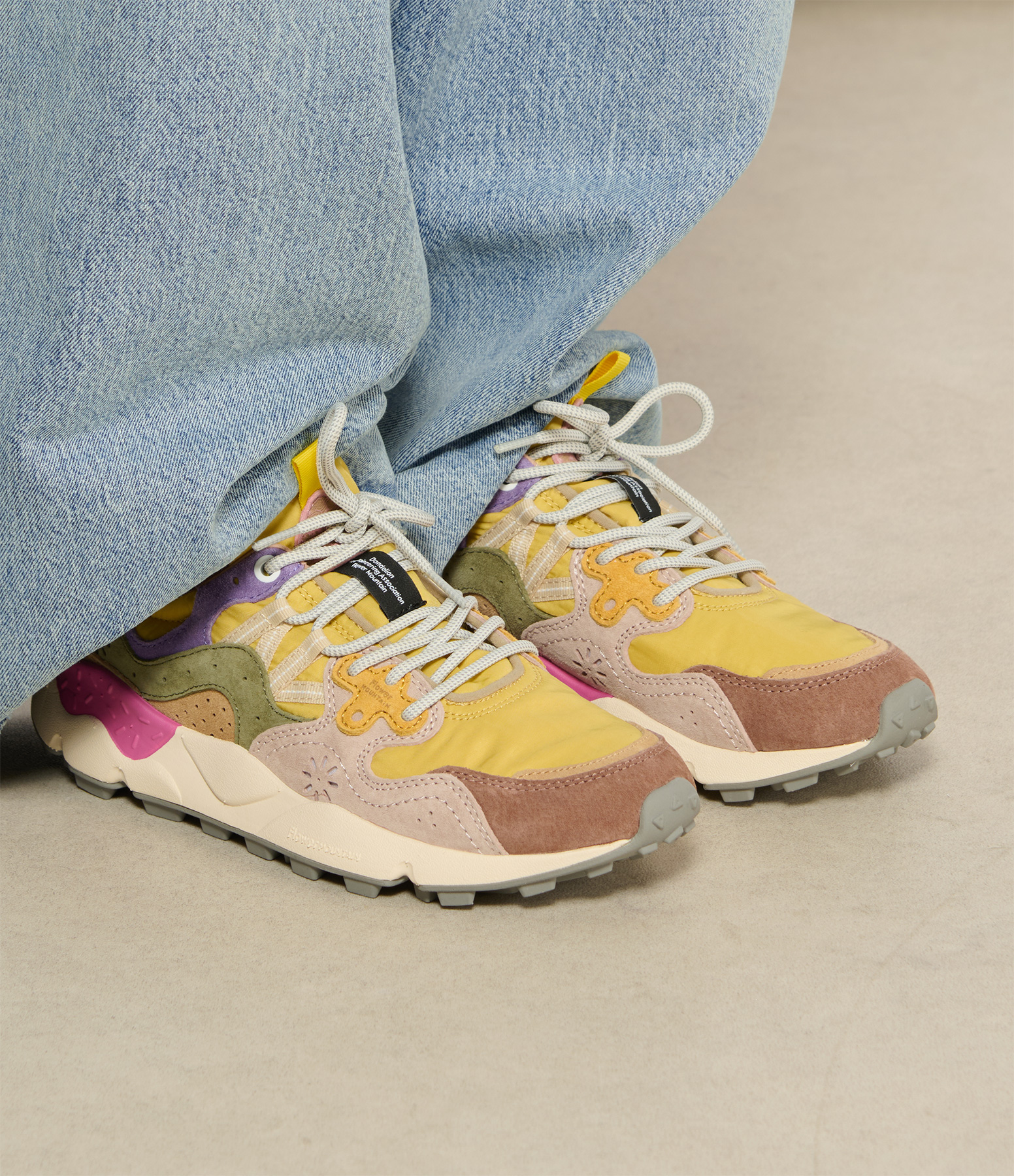 Yamano 3 Trainers – Brown, Grey and Mustard