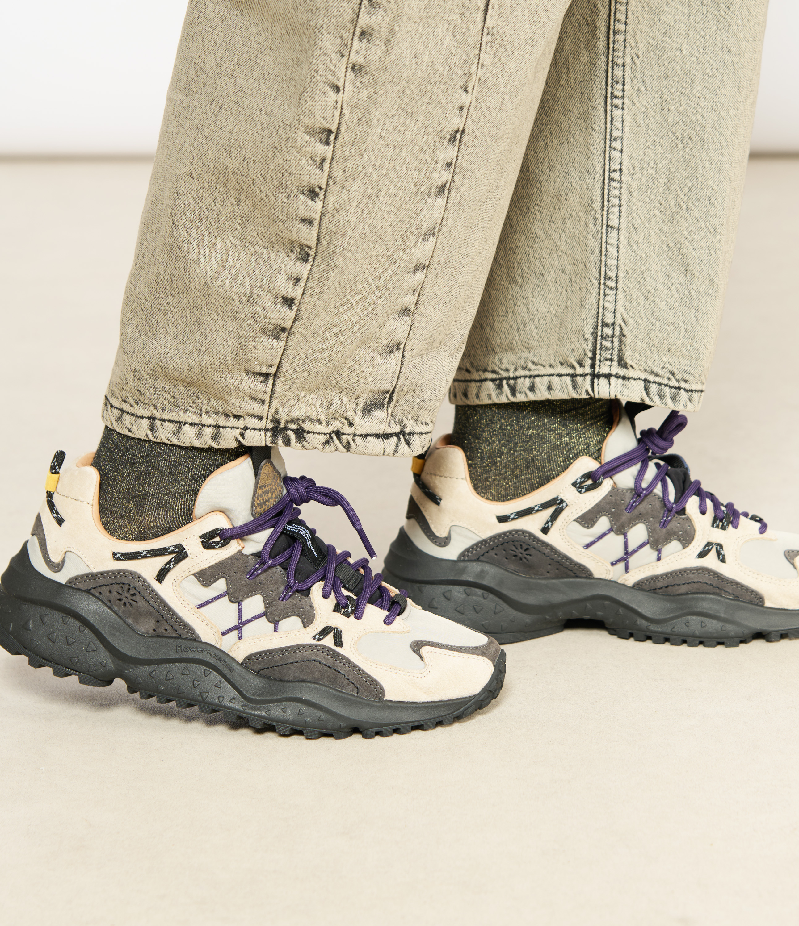 Yamabushi Plain Trainers – Dark Grey and Light Grey
