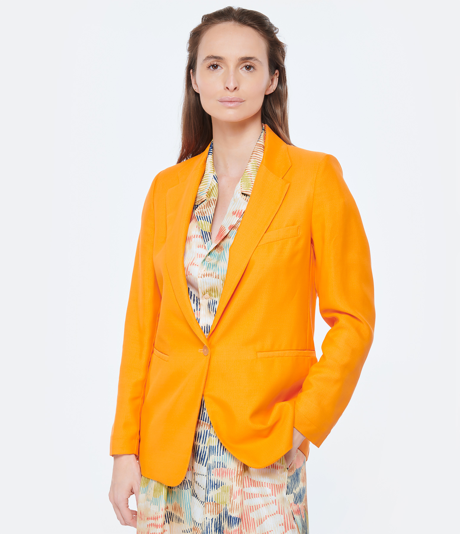 Orange Blazer Jacket