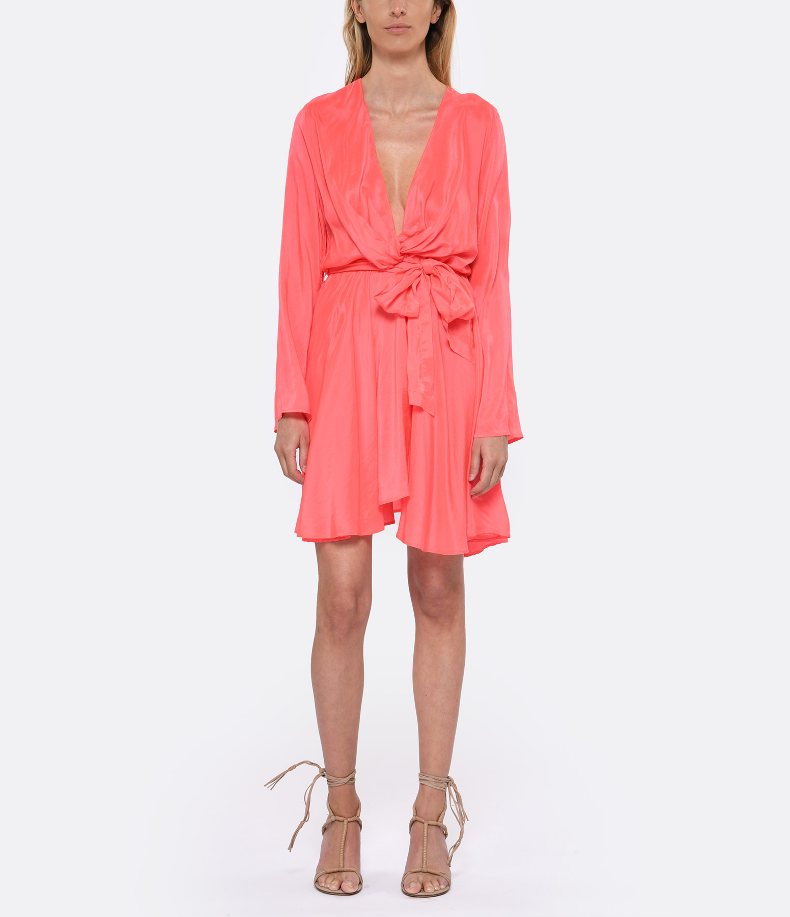 Lips Short Silk Dress