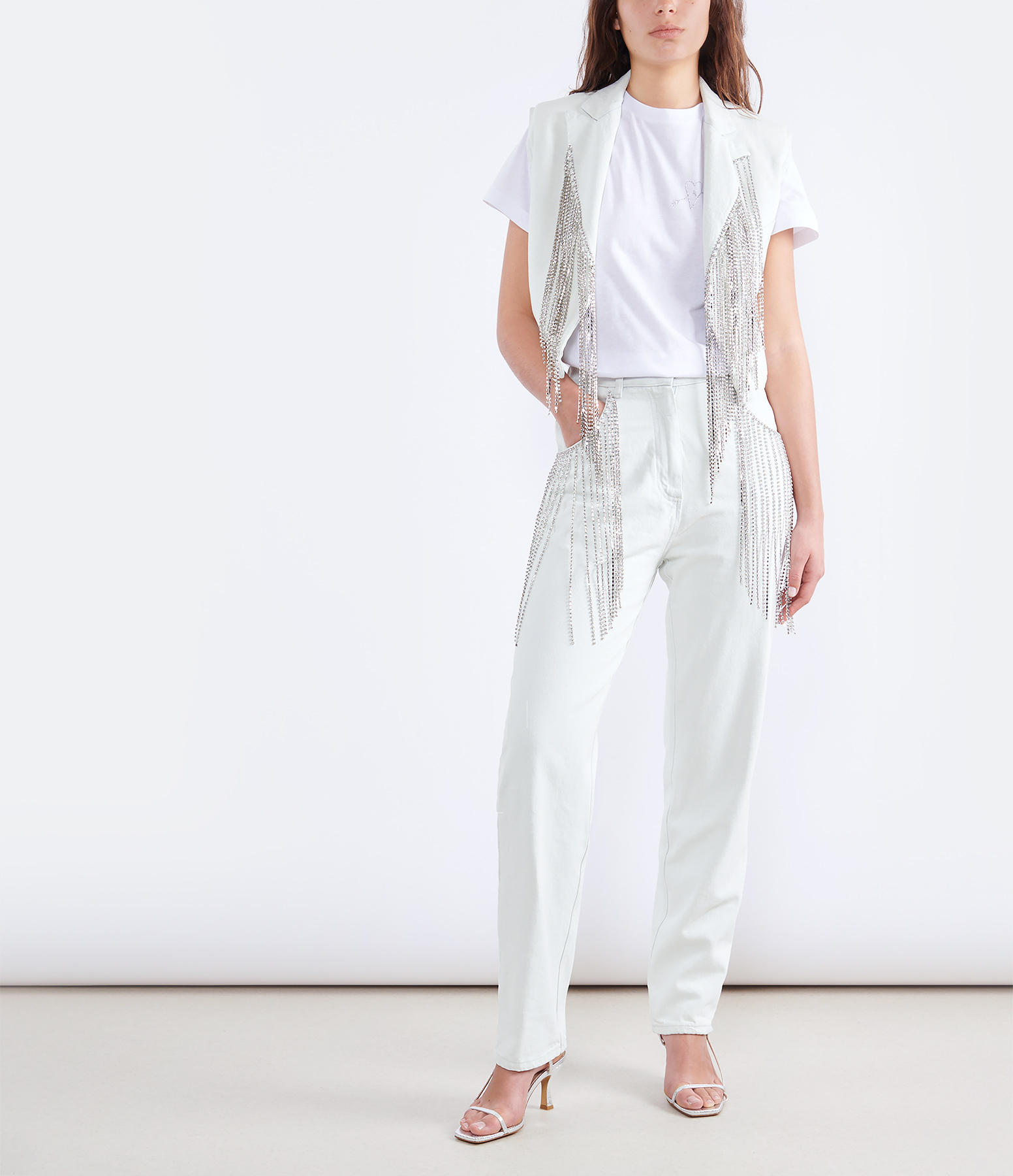 Bleached Cotton Jeans
