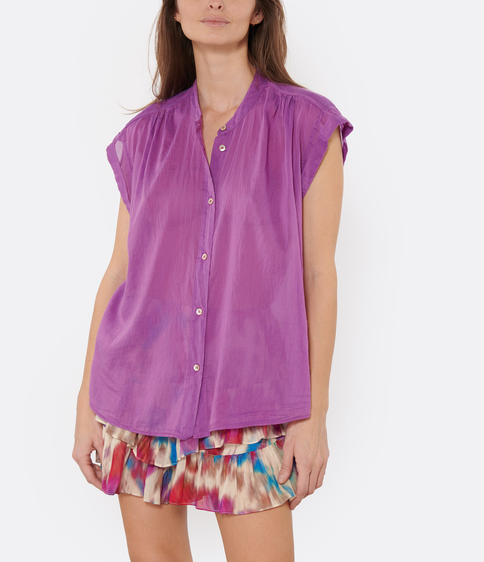 Cotton and Silk Cocktail Top